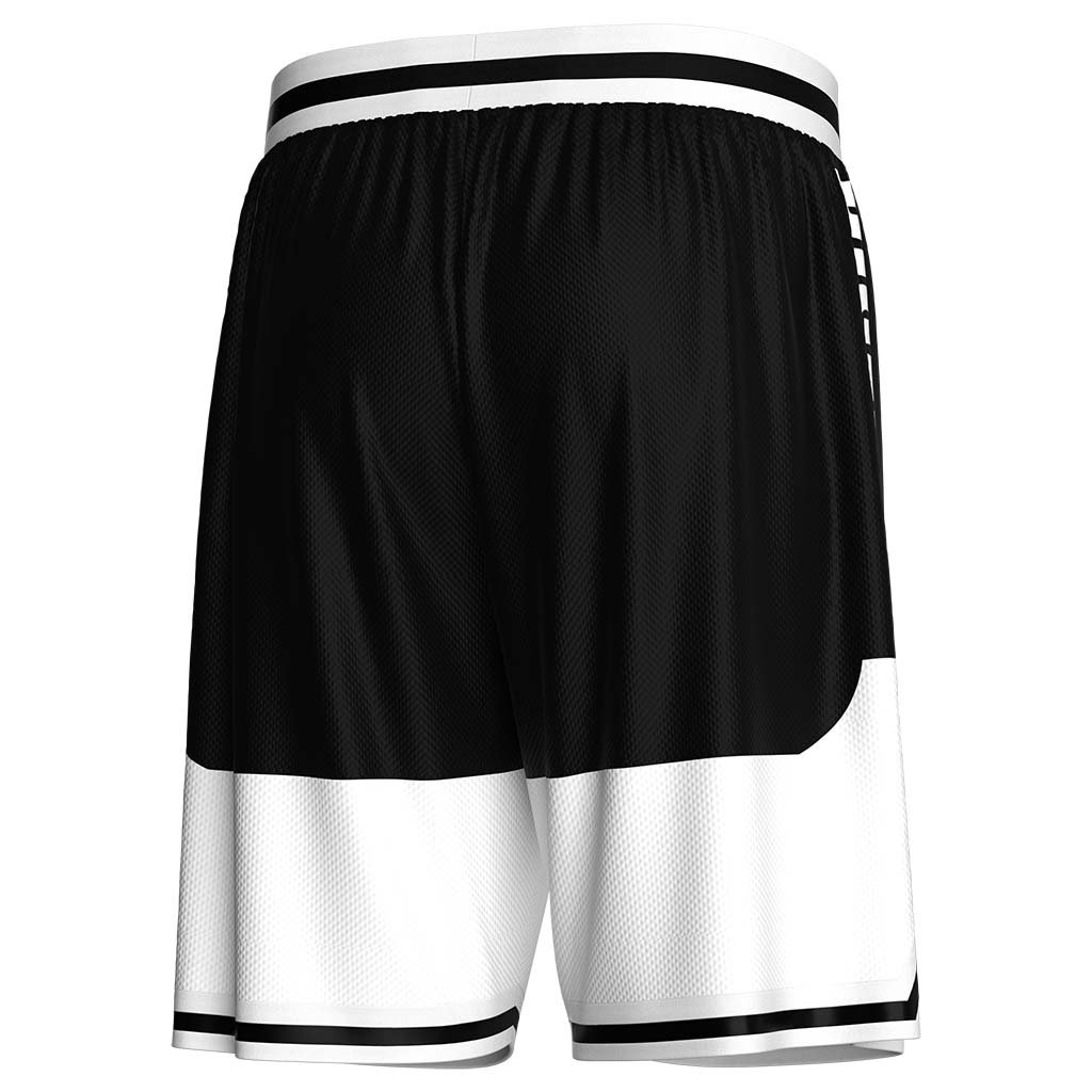 
                RISEPECT CLASSIC BLACK WHITE STRIPED OUTFIT MEN BASKETBALL SHORTS