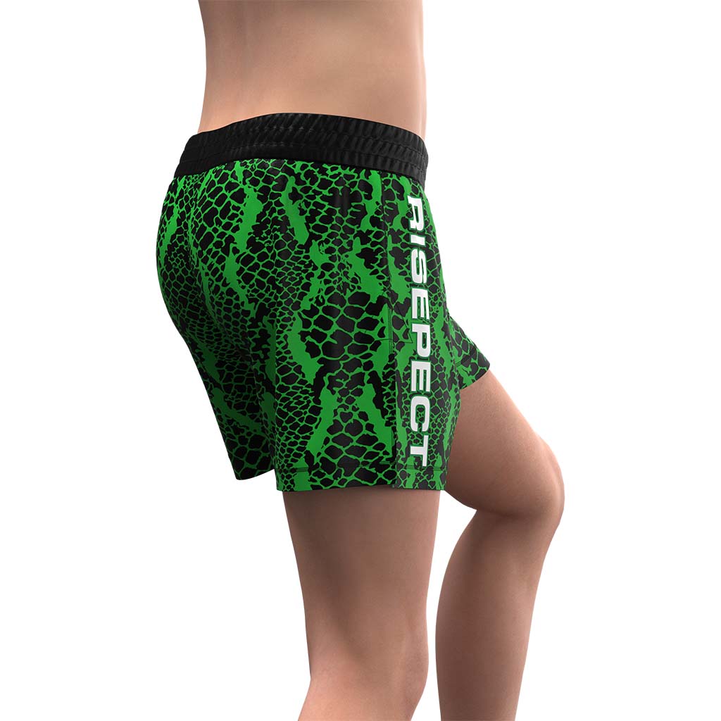 
                GREEN SNAKE MENS OP 4 WAY STRETCHY WITH LONG SLITS SHORTS