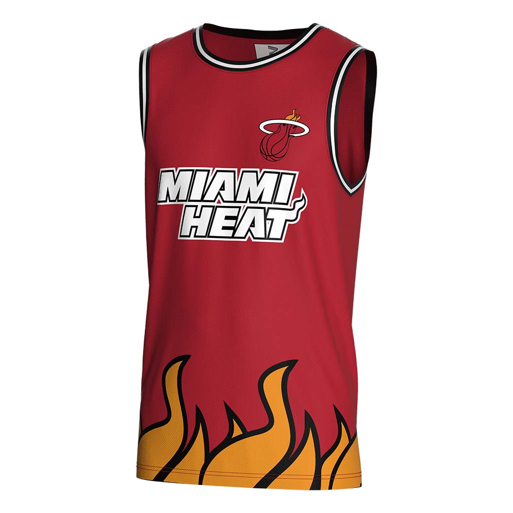 
                Sublimation sports uniform custom print red design color red miami heats basketball jerseys