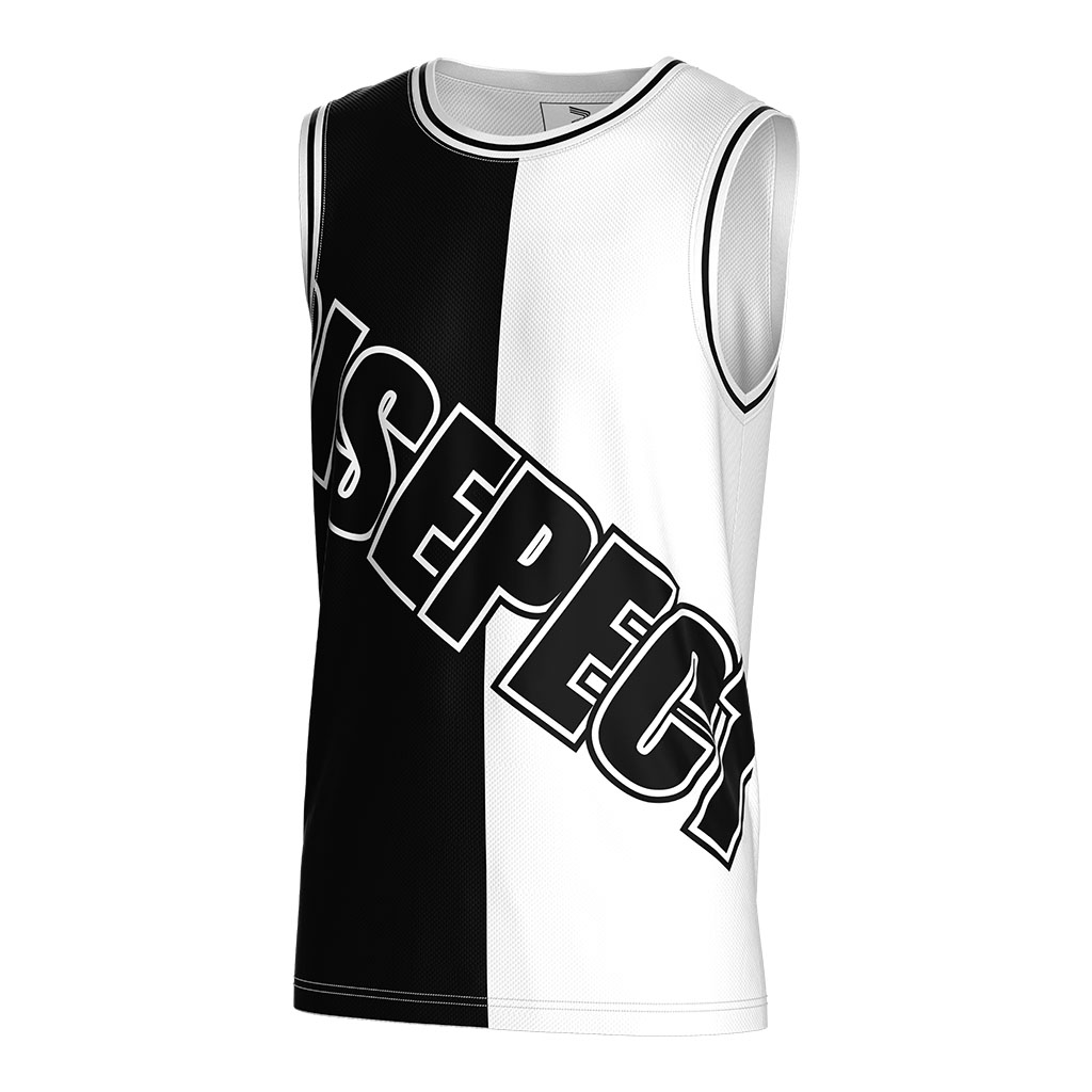 
                RISE SPORTSWEAR 2022 sublimation custom logo reversible white and black design basketball jersey