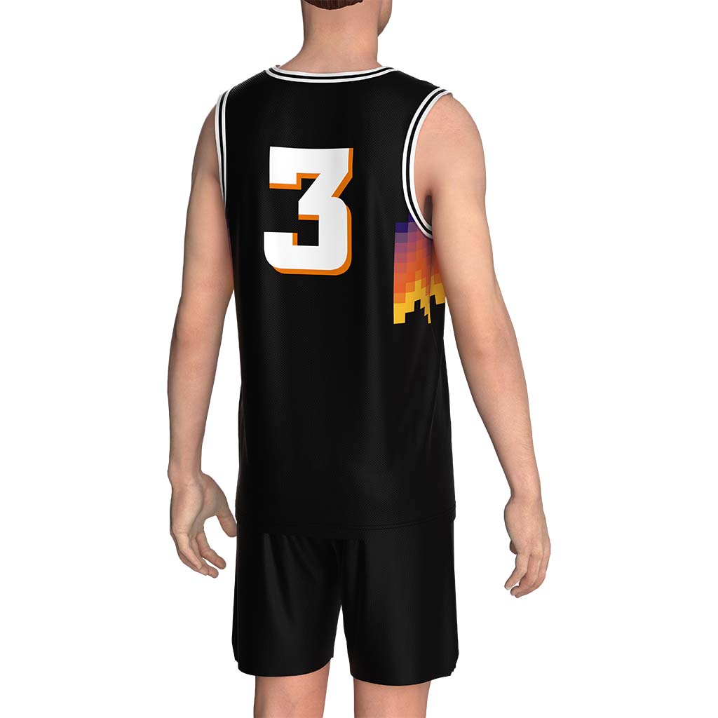 blue and black color designer new sublimation basketball jersey
