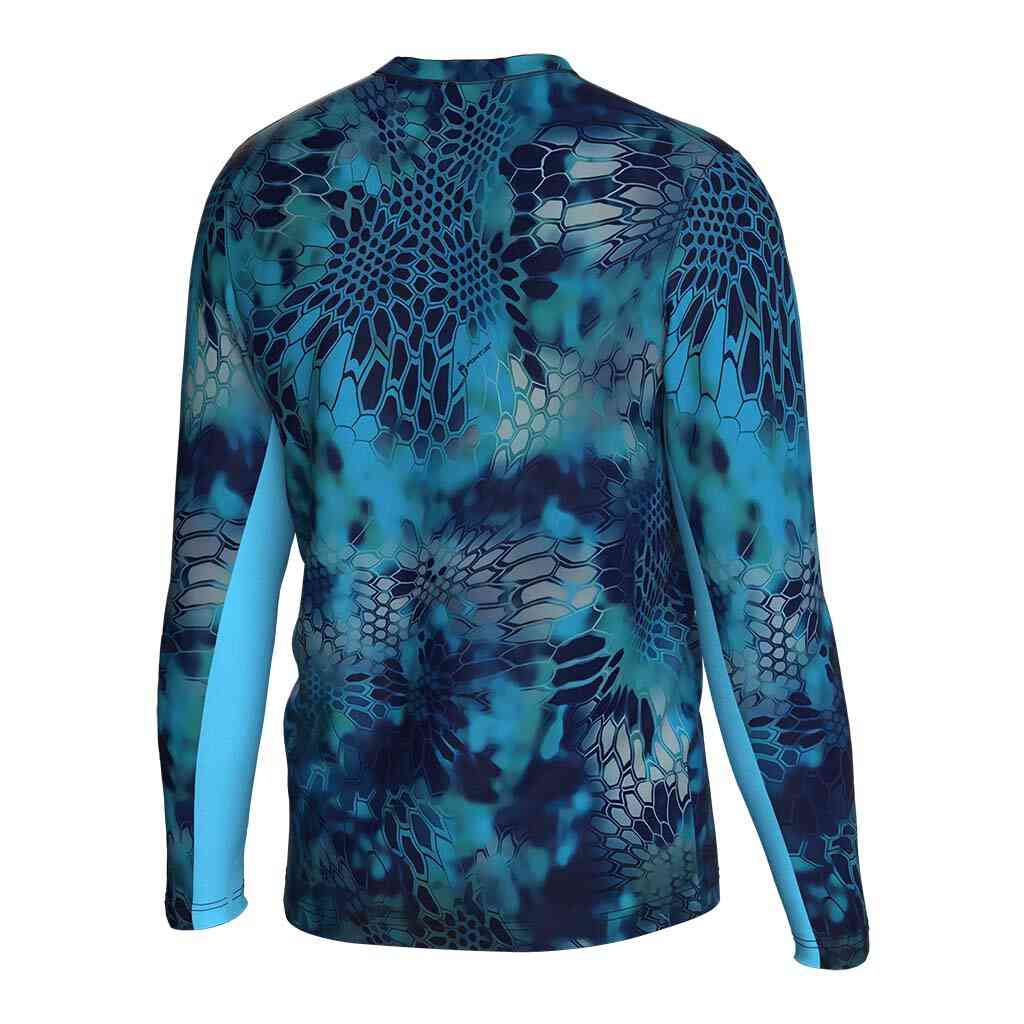 
                psychedelic camouflage long sleeves fishing shirt 