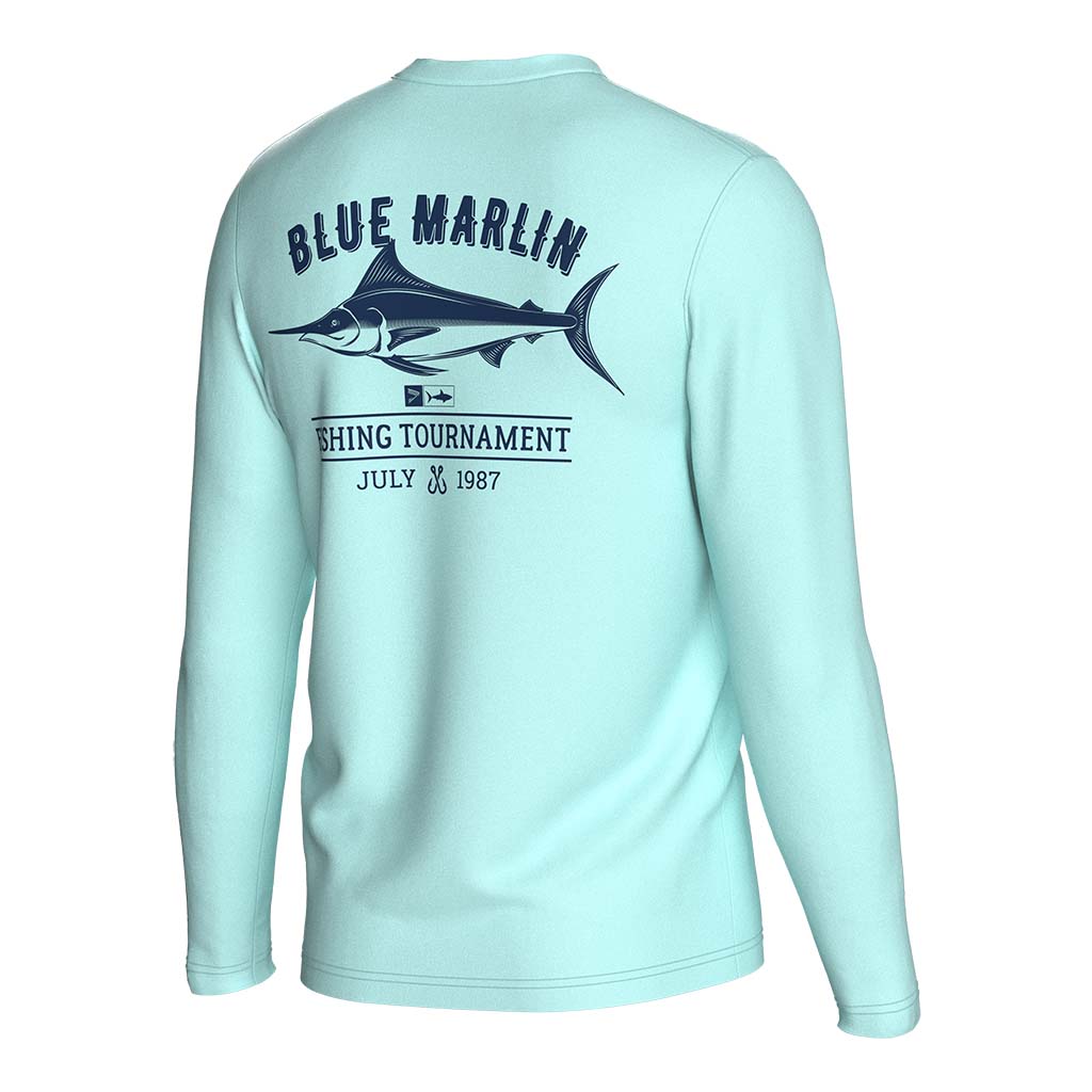 
                Swordfish blue-green long sleeves fishing shirt 