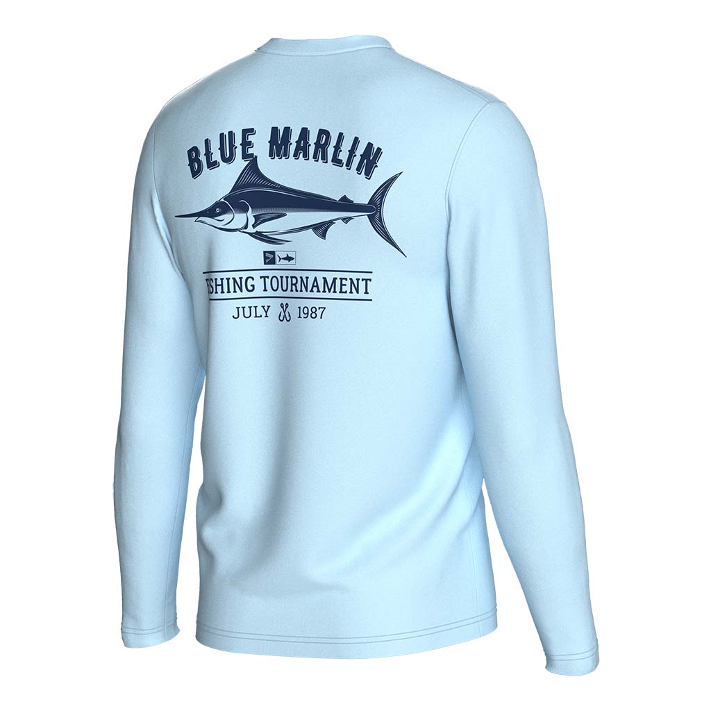 
                Swordfish light blue long sleeves fishing shirt