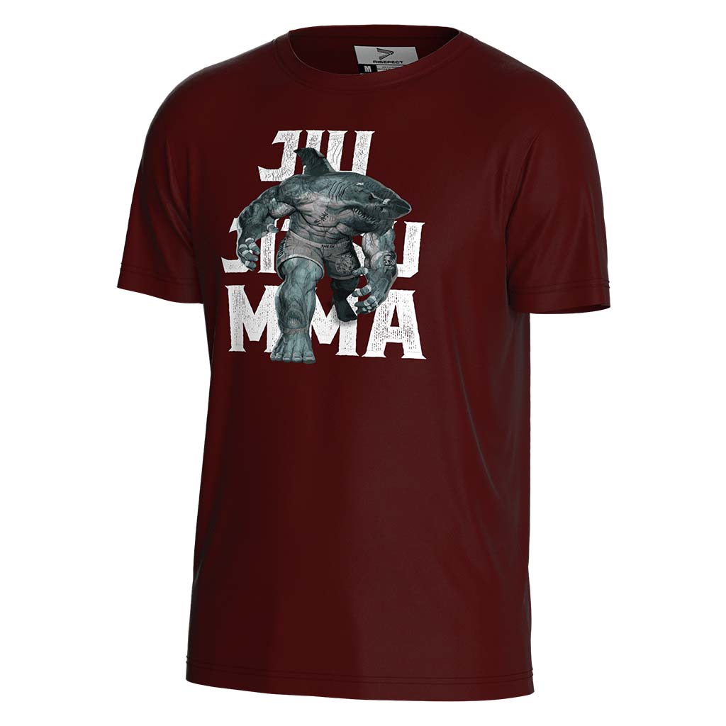 
                Shark Deep Red UFC MMA Bjj Jiu Jitsu T Shirts