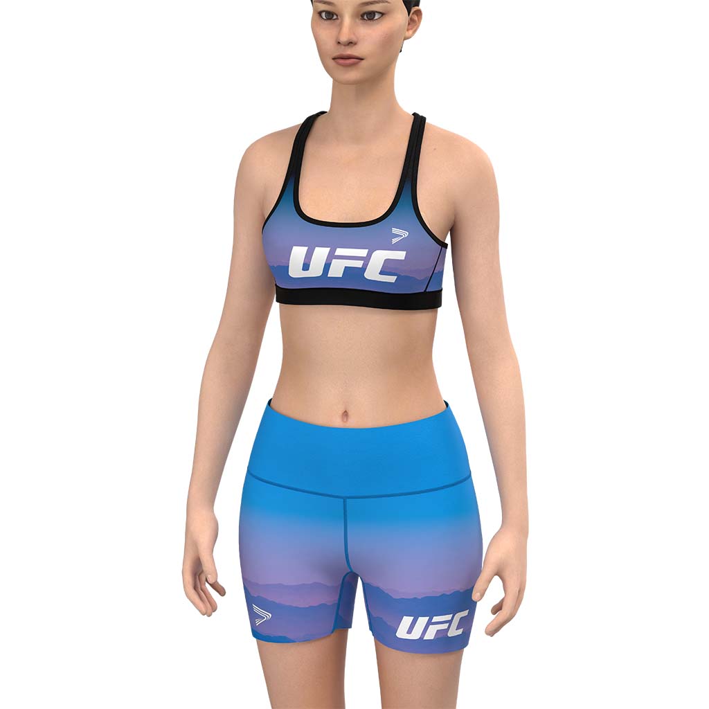 
                UFC Blue Bra And Shorts set