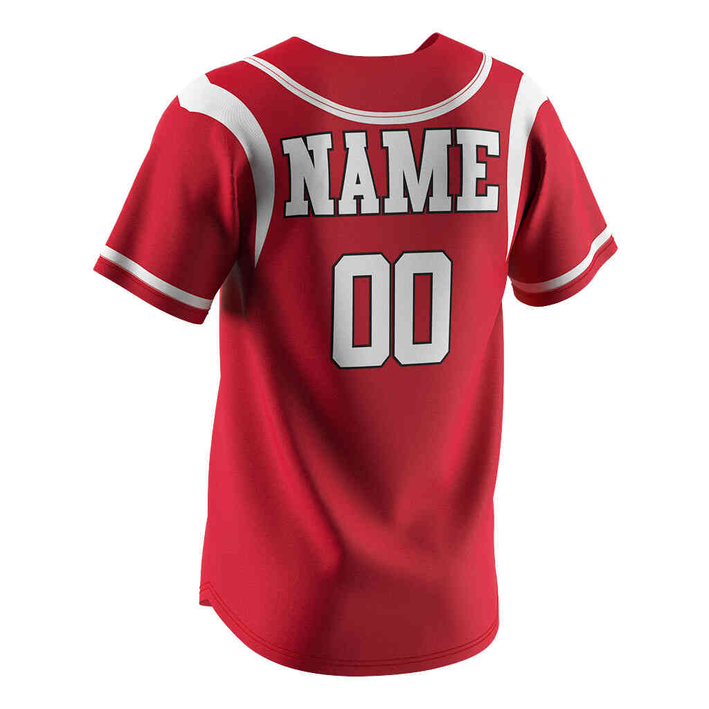 
                Custom Red baseball jersey