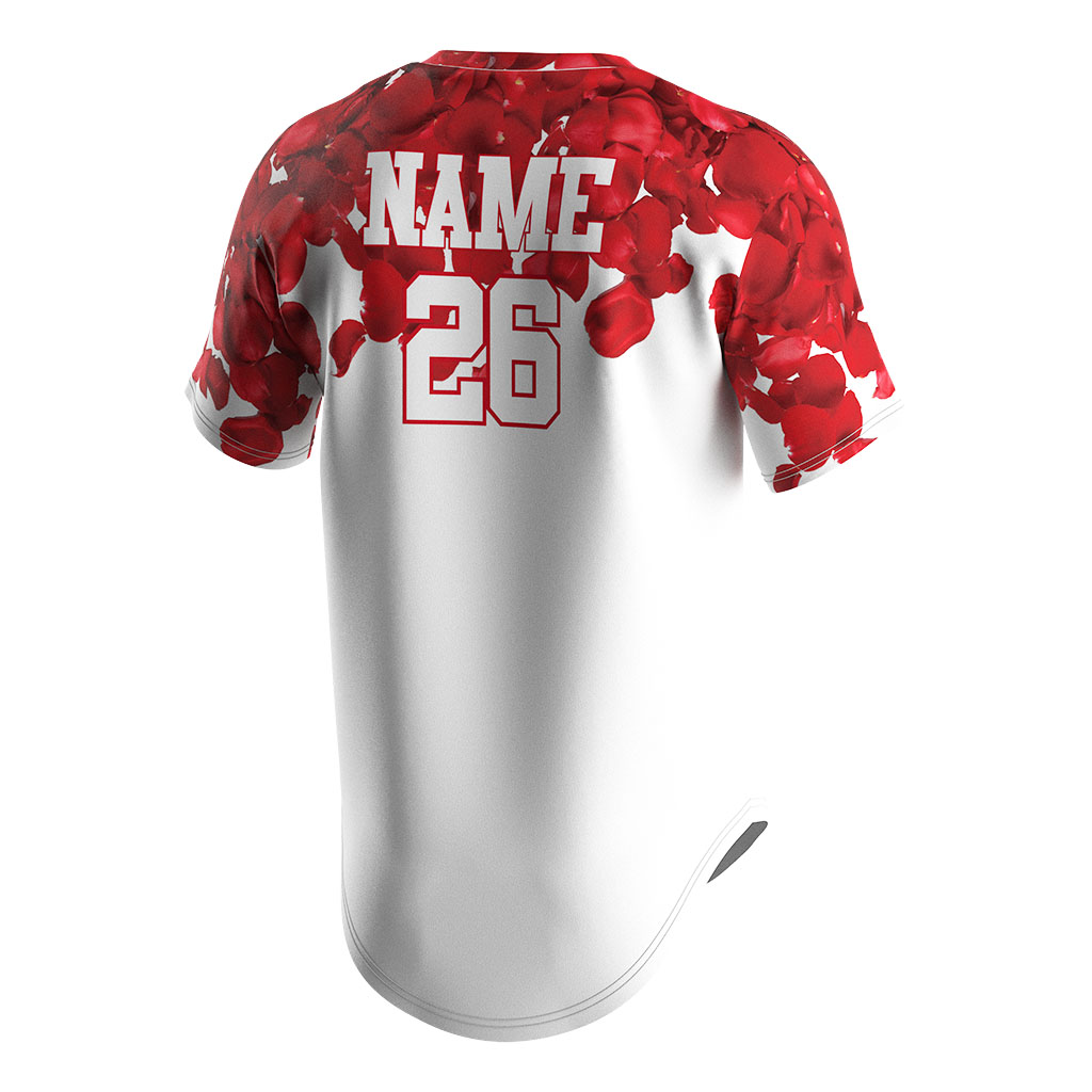 Red Uniform Custom Logo Jersey Blank Baseball Shirt