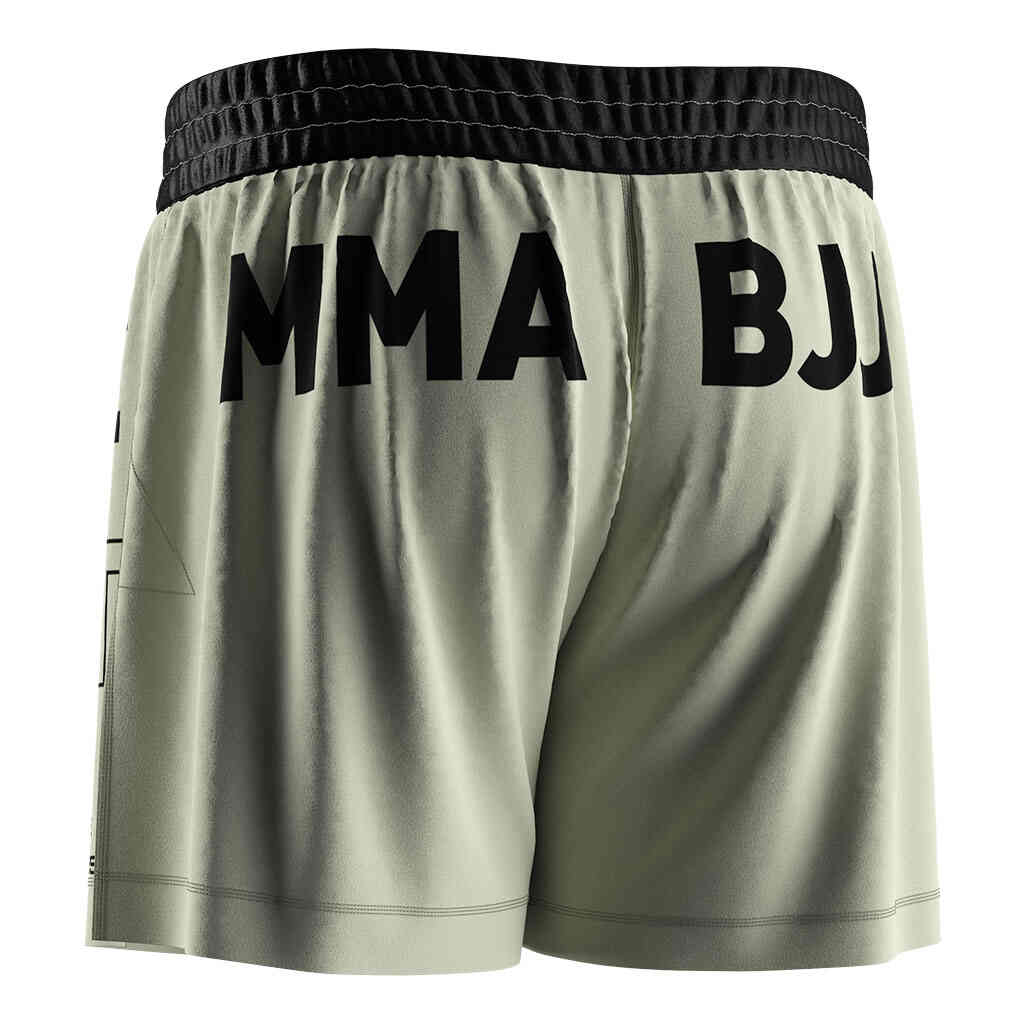 
                Nogi High Cut Black Bjj Fight Mma Shorts Sublimated 