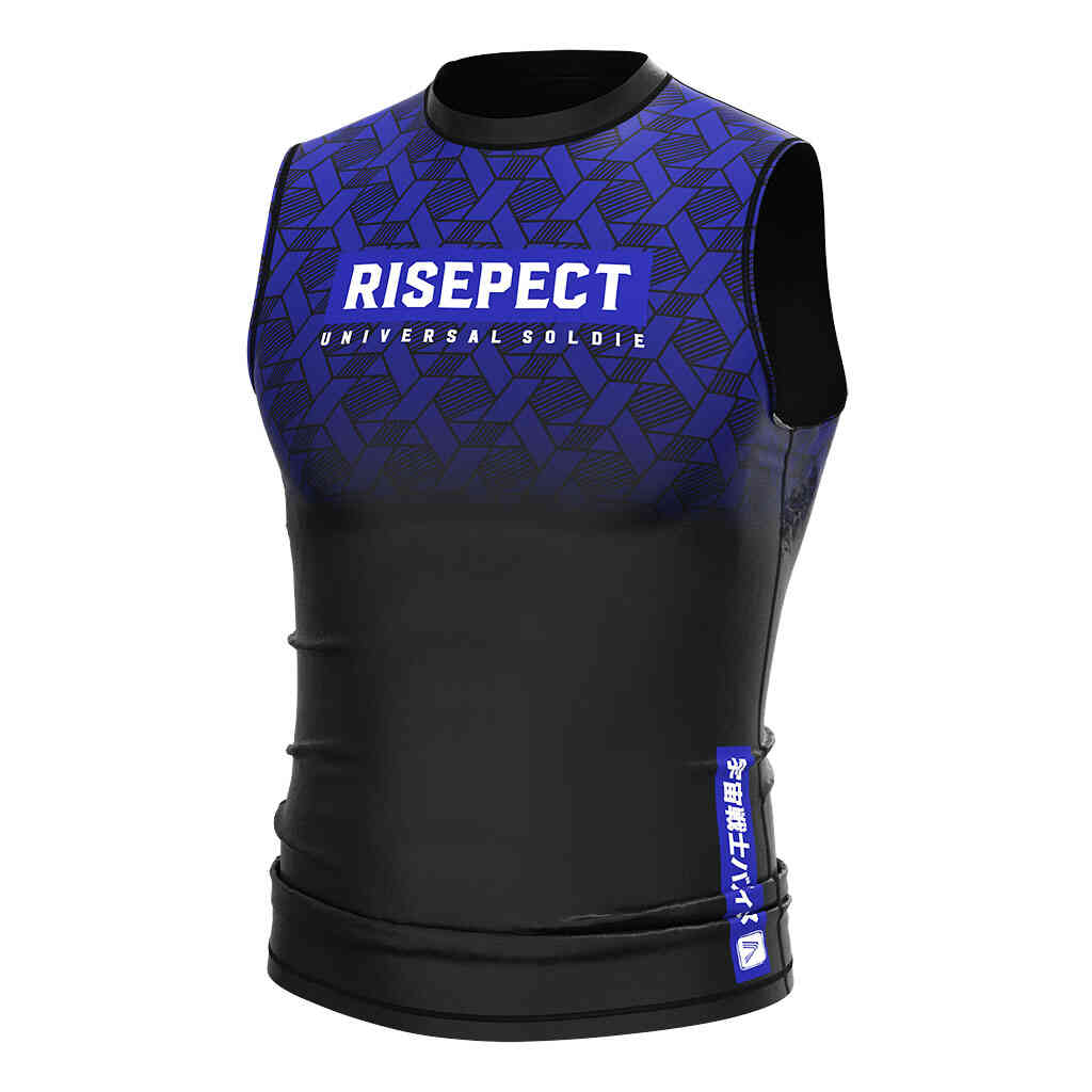 
                Workout Tights Mens Royal Blue Sleeveless Compression Shirts Custom Mma Rash Guard