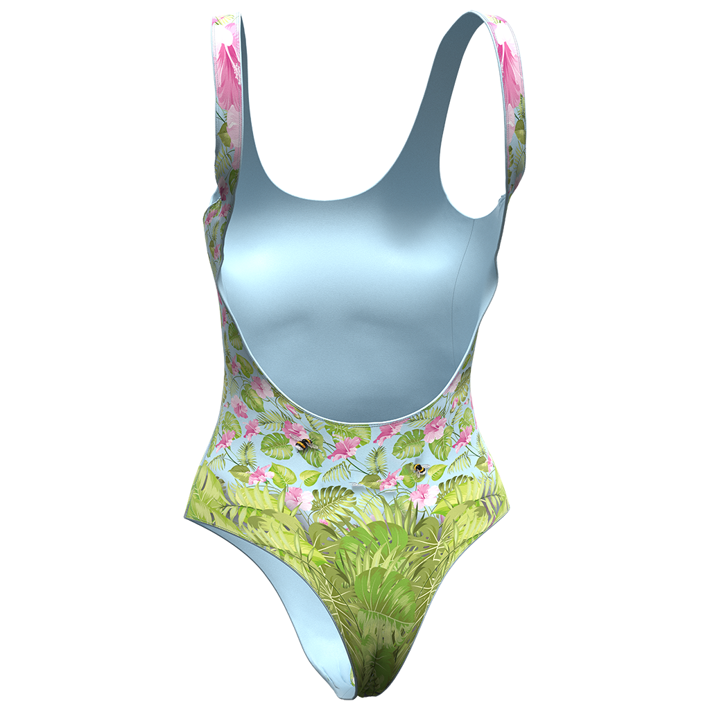 
                Floral sexy flower onepieces swimsuit