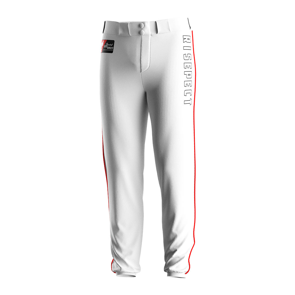 
                Cropped Trousers 5Xl Team Wear White Baseball Pants 