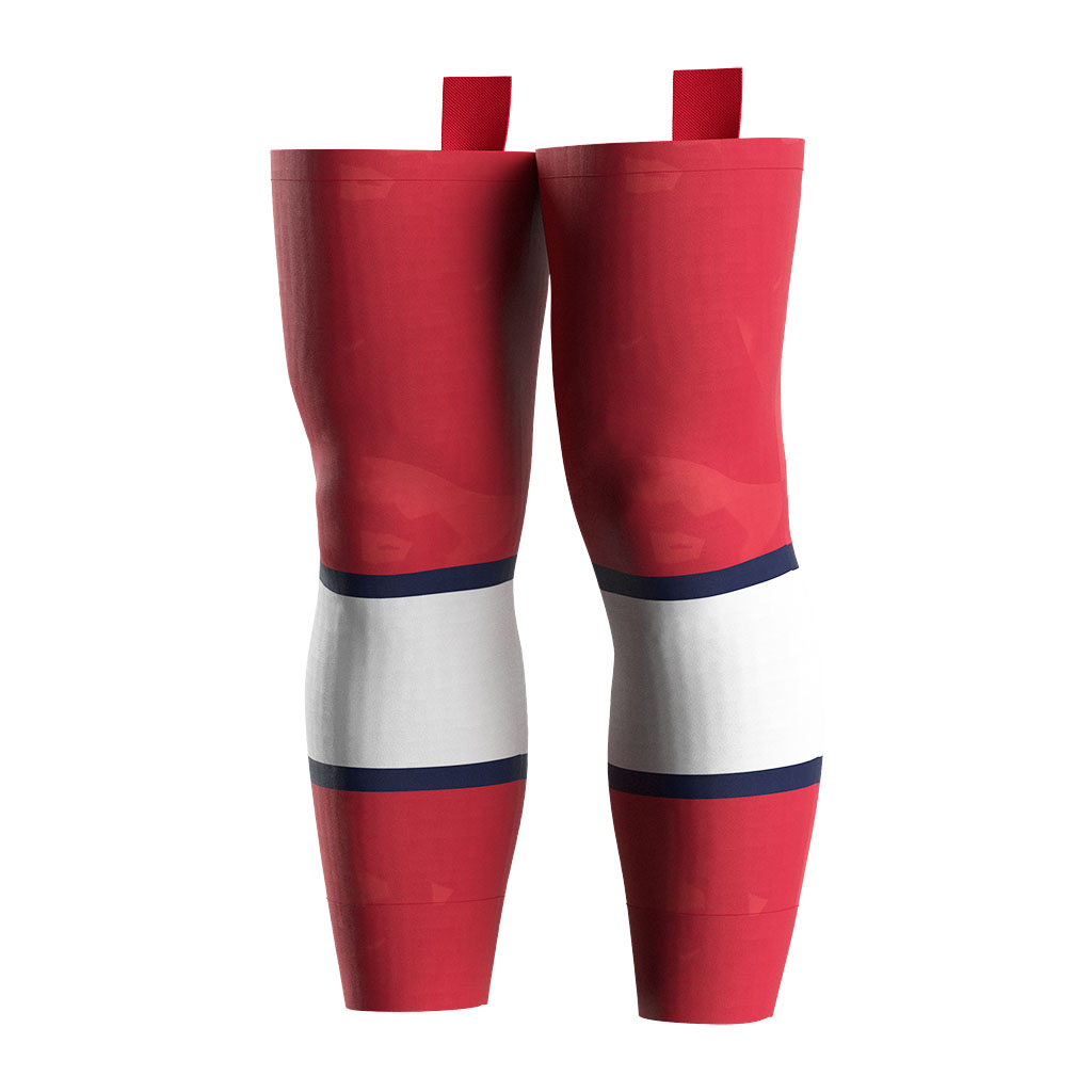 
                Customize Logo Sport Lacrosse Crew Pink Custom Sublimated Hockey Socks