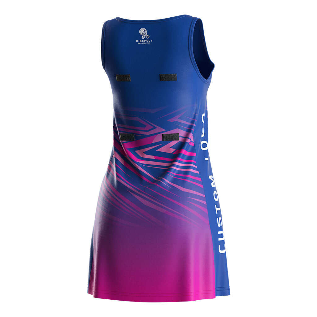 purple netball dress Custom Made OEM Sublimation Netball A Line Dresses Sexy Sublimated Netball Uniform