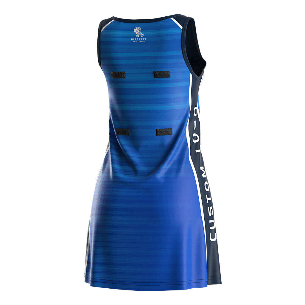 blue netball dresses Netball Dress – Y1 Custom main image 0