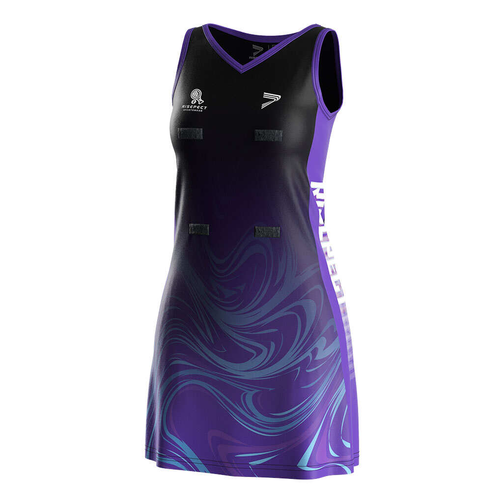 purple netball dress Netball Dress 121