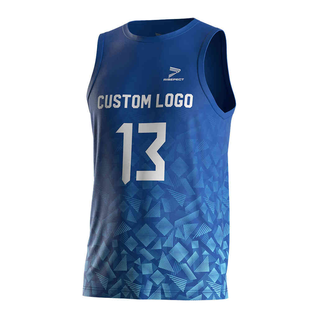 
                Spandex Shirts Black Uniforms Volleyball Jerseys For Men Blue Colours