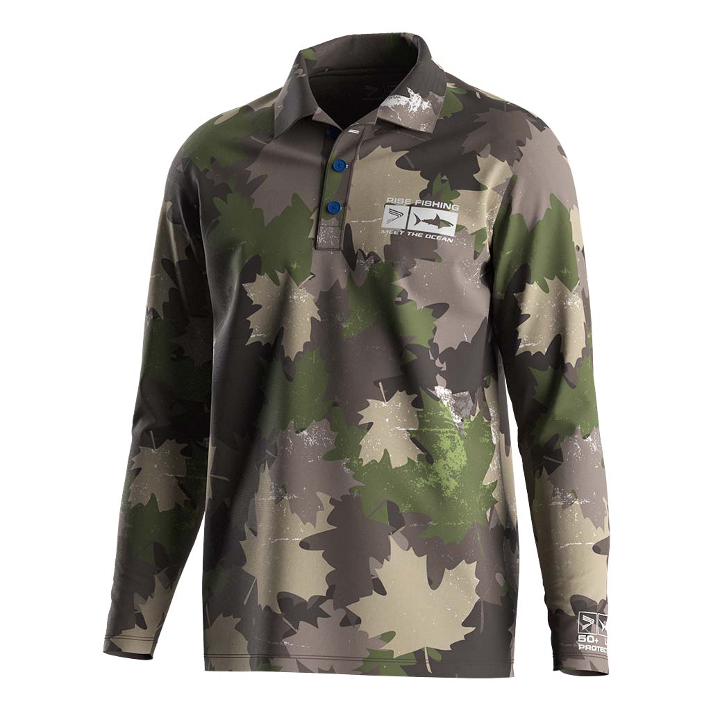 
                Uv Long Sleeve Men'S Shirt Button Up Fishing Jersey Polo