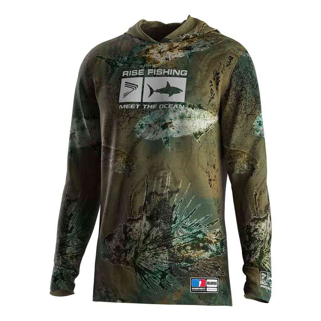 
                Uv Shirt With Hood Hunting Jersey Fishing Clothing Hoodie