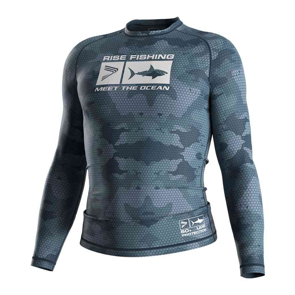 
                Swimming Sleeve Mesh Uv Sun Shirts Rash Guard Shirt For Fishing