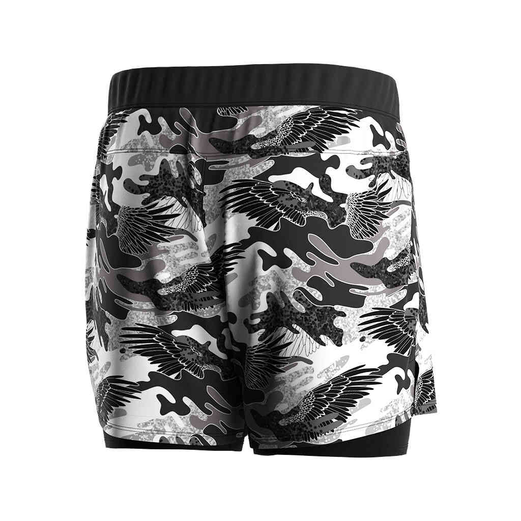 
                With Liner Double Deck Mens 2 In 1 Gym Shorts Workout