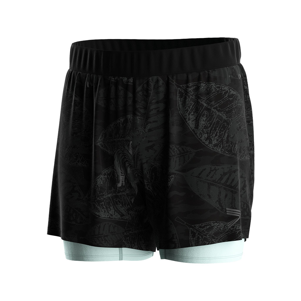 
                Lined Athletic Sports Mesh Double-Deck Training 2 In 1 Running Gym Short Pants Men Jogger Shorts