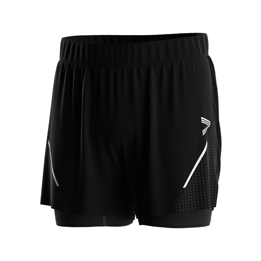 
                Mens With Under Lining Double-Deck Quick Dry 2 In 1 Men'S Gym Shorts