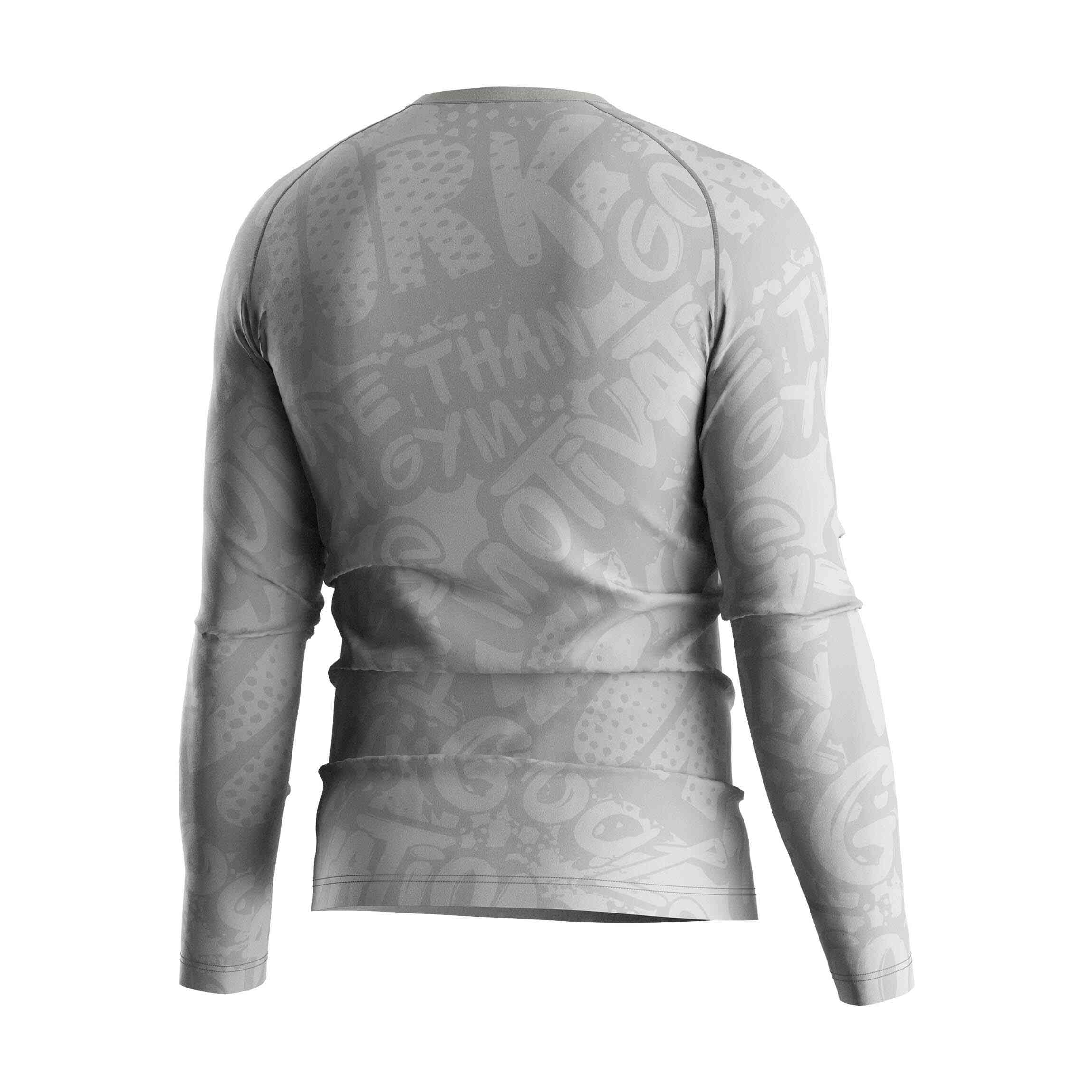 
                Custom Logo Gym Polyester Sport Wear T Shirt Long Sleeve Activewear Men