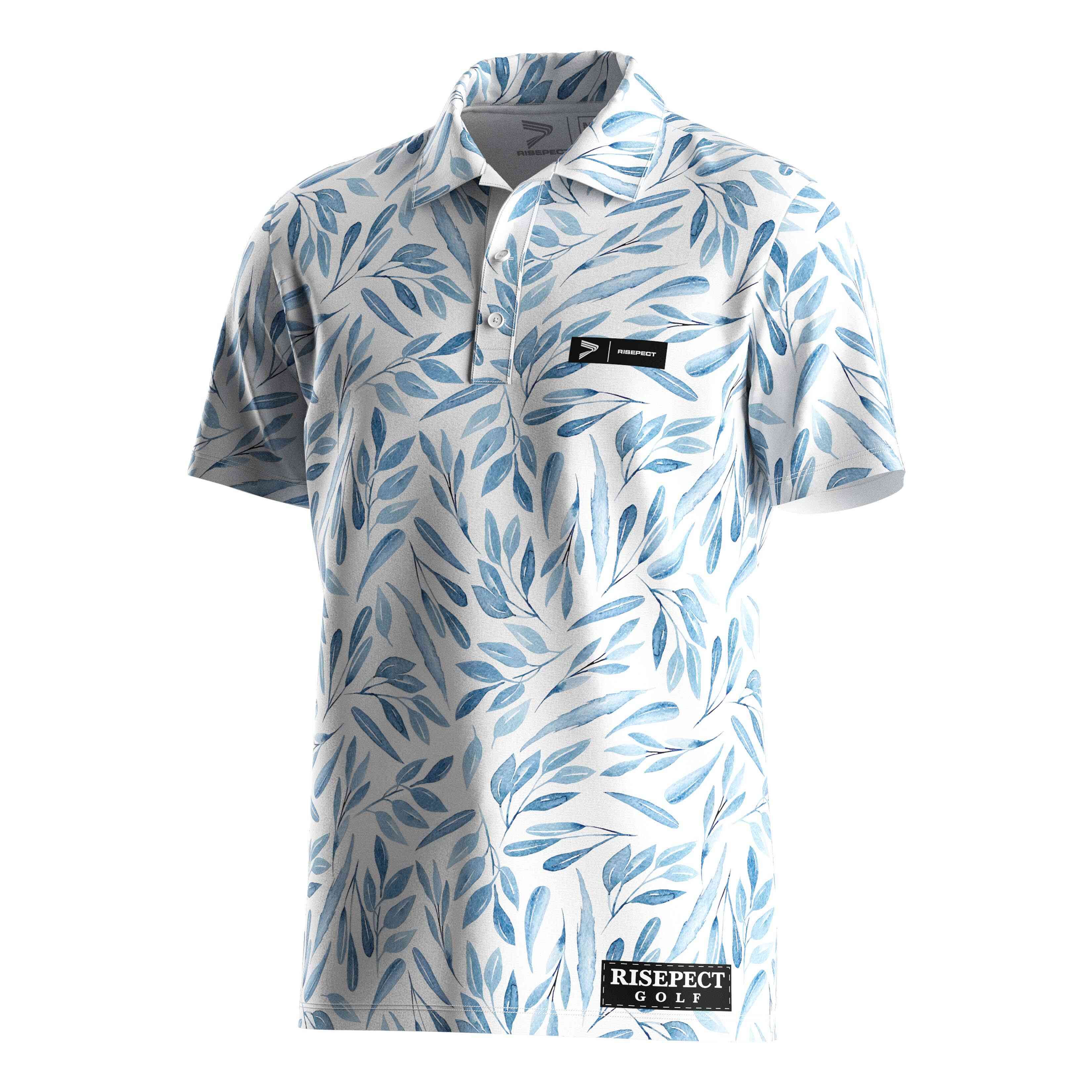 Plant Prints Golf Polo Shirts