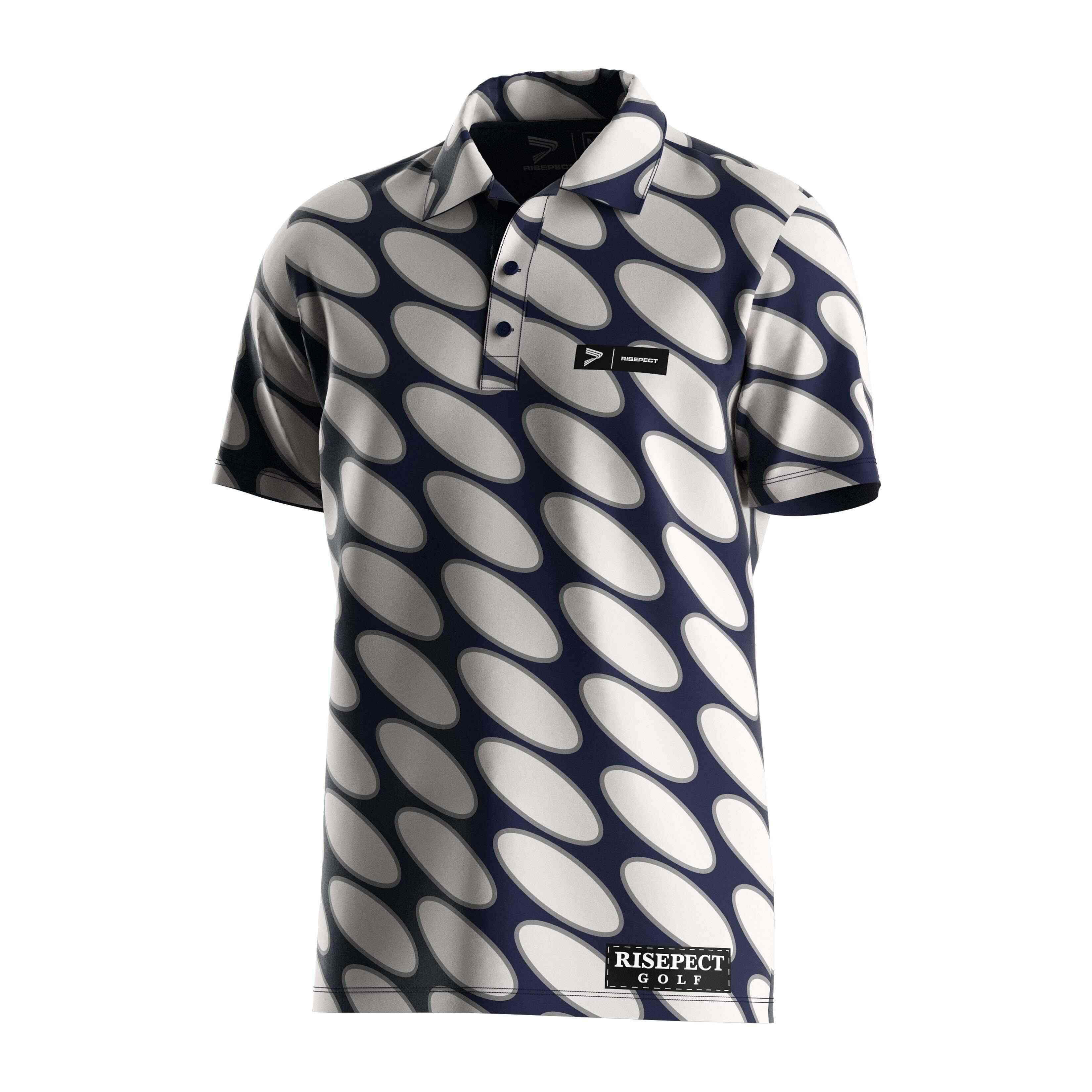 
                Mens Button Down Collar 3D Printed Golf Shirts Us Polo T Shirt For Men