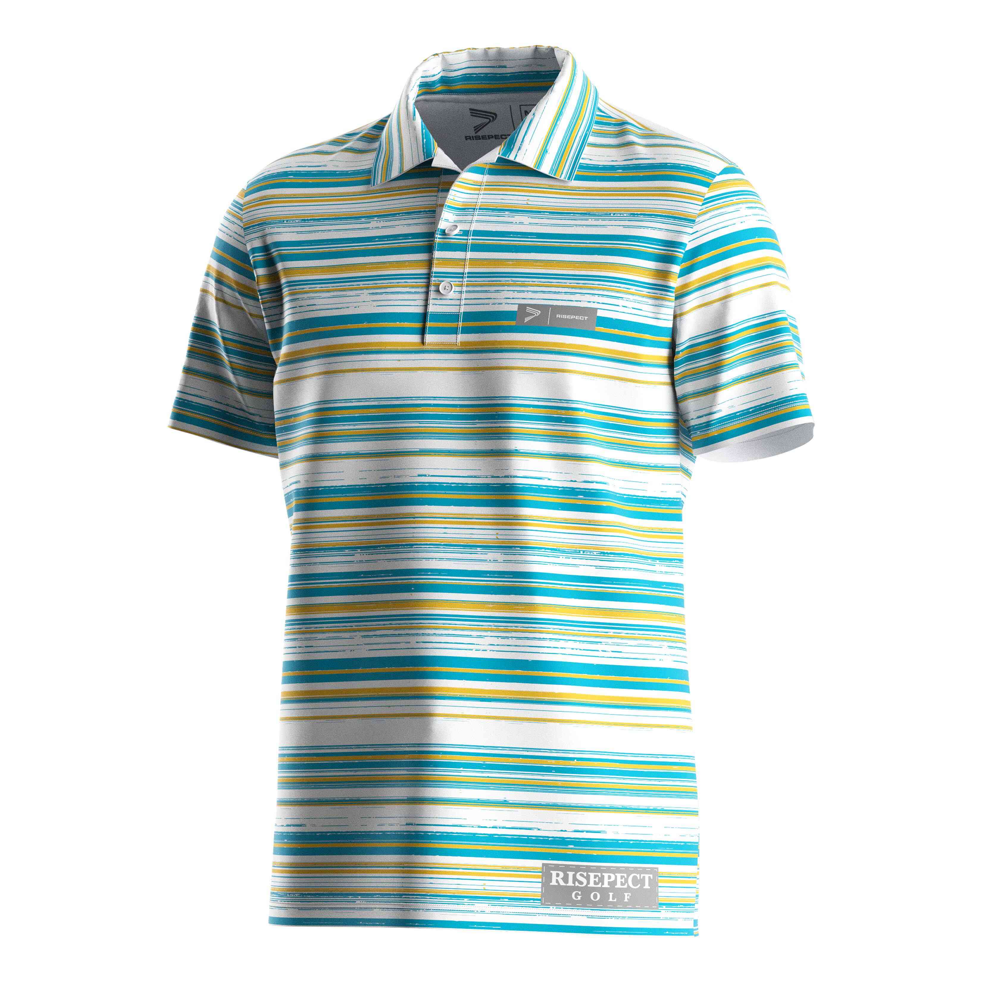 Striped Golf Polo Shirts