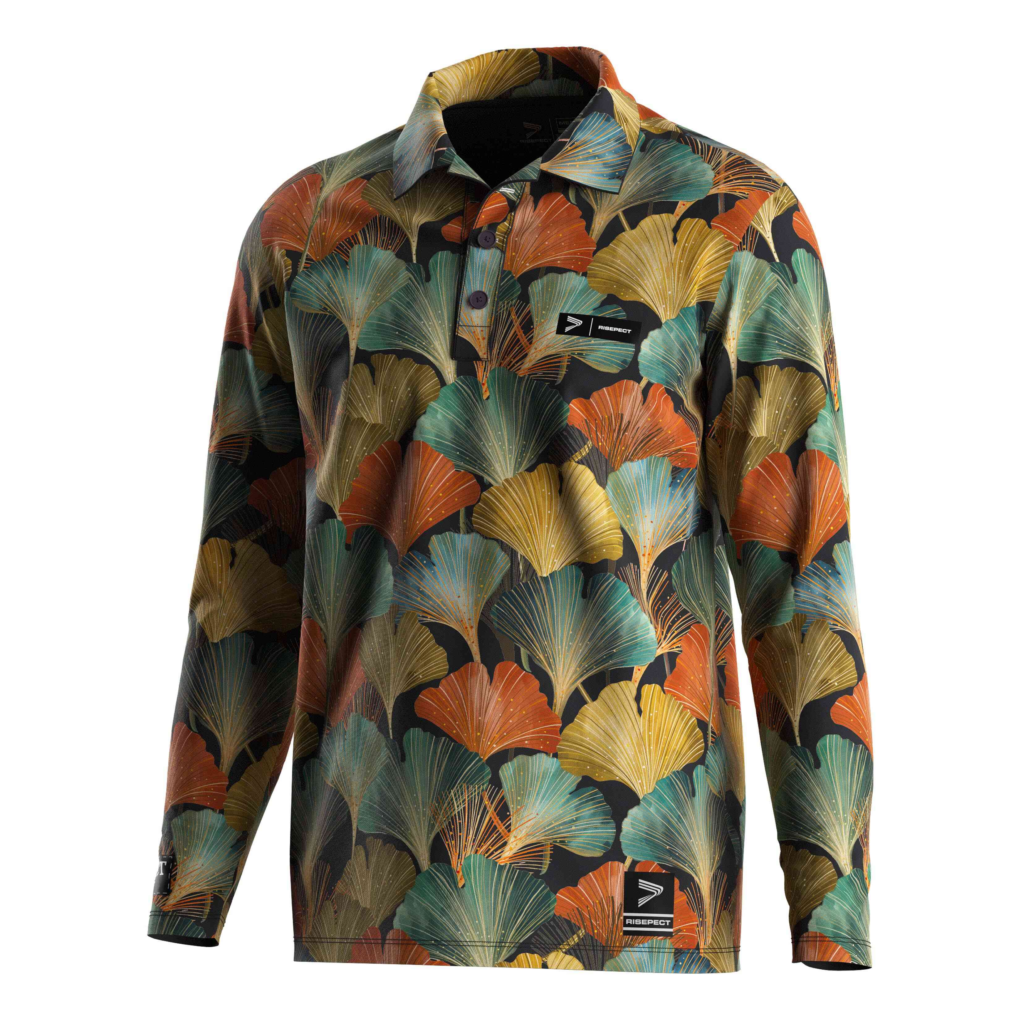 Maple Leaf Golf Long Sleeve Button Polo