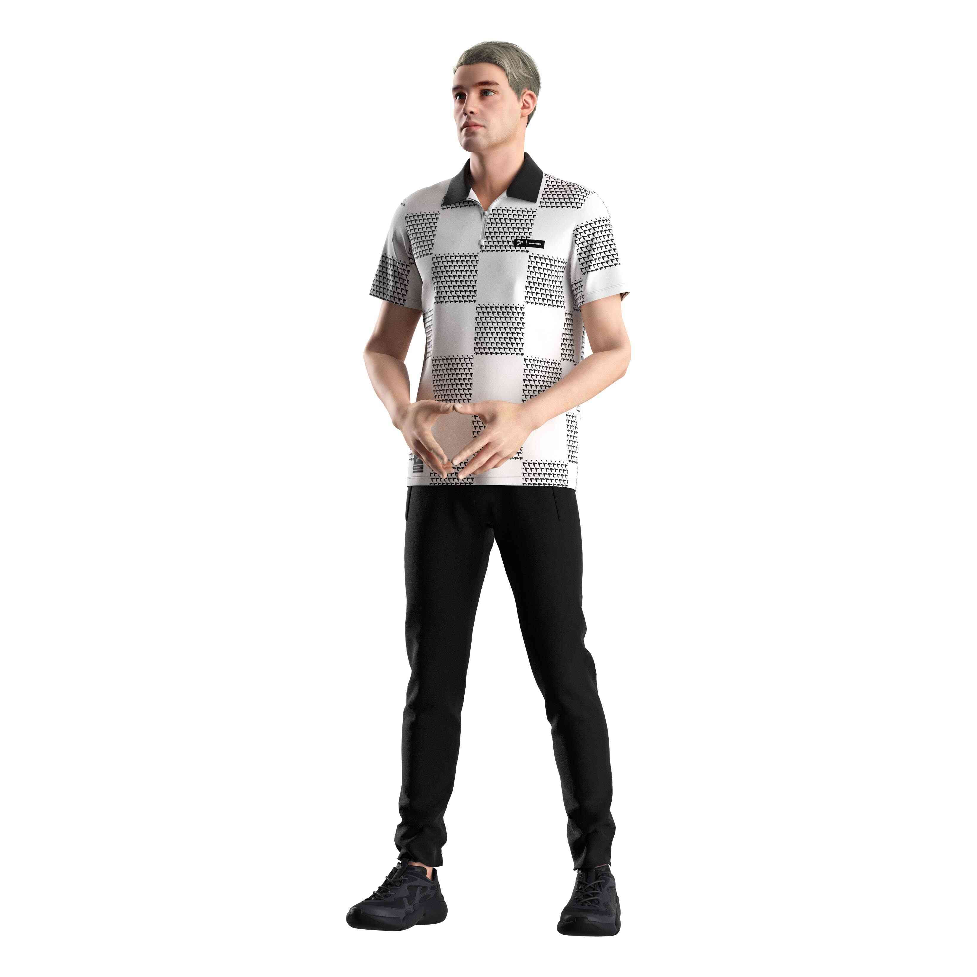 Checkered Golf Polo