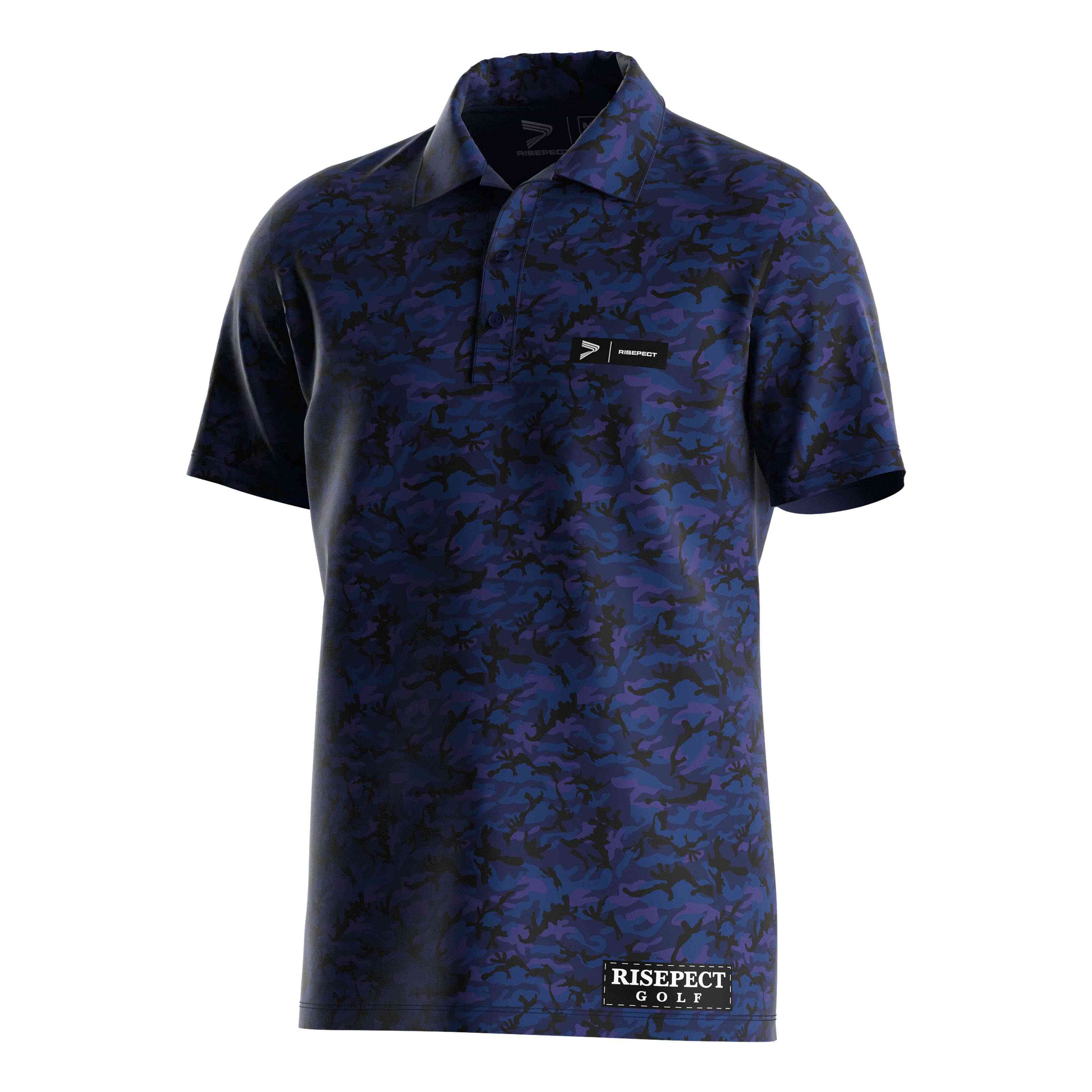 
                Black Custom Golf Shirts Knitted Polo Shirt For Men Button