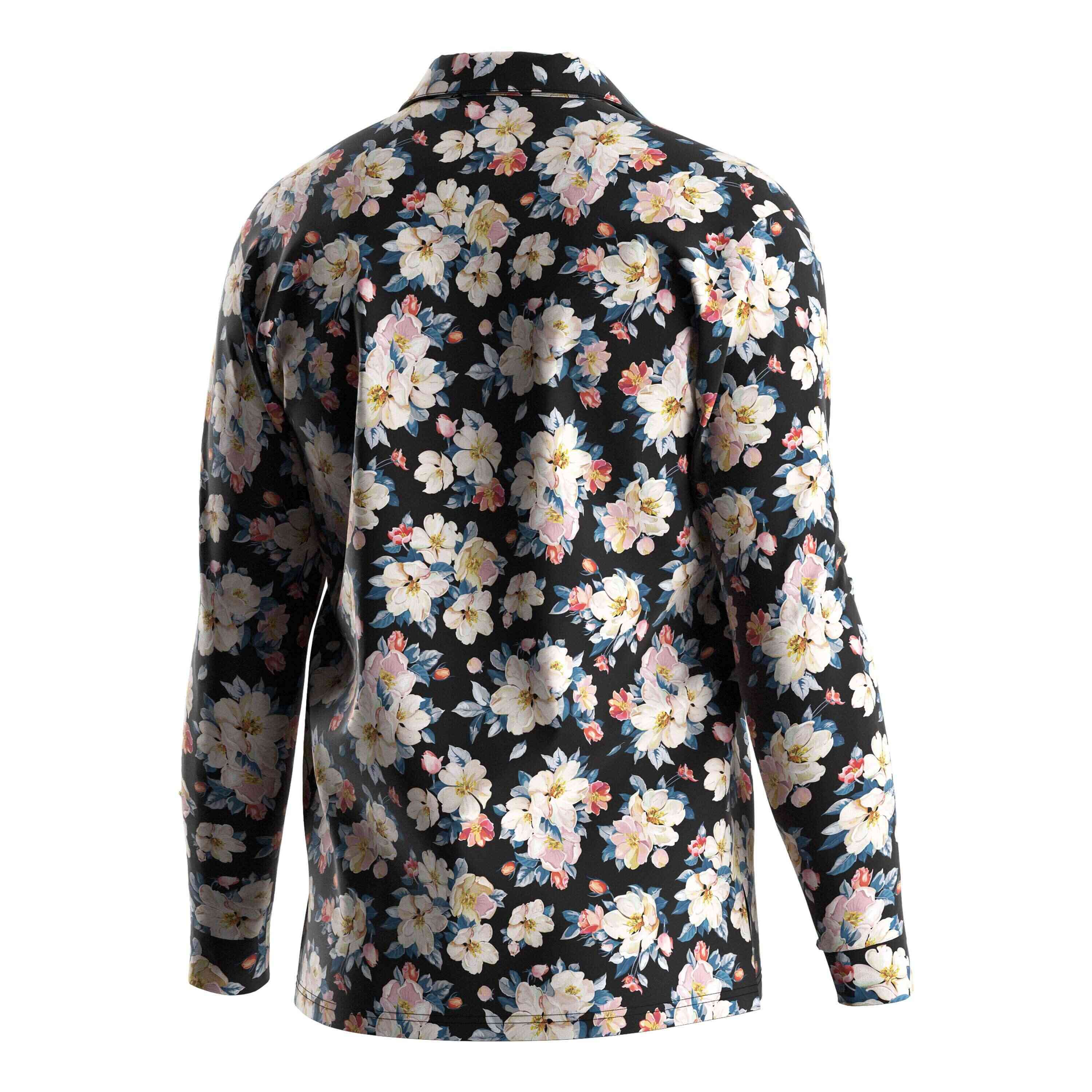 
                RISE sublime in style Hawaiian shirt Long sleeves beach wear floral