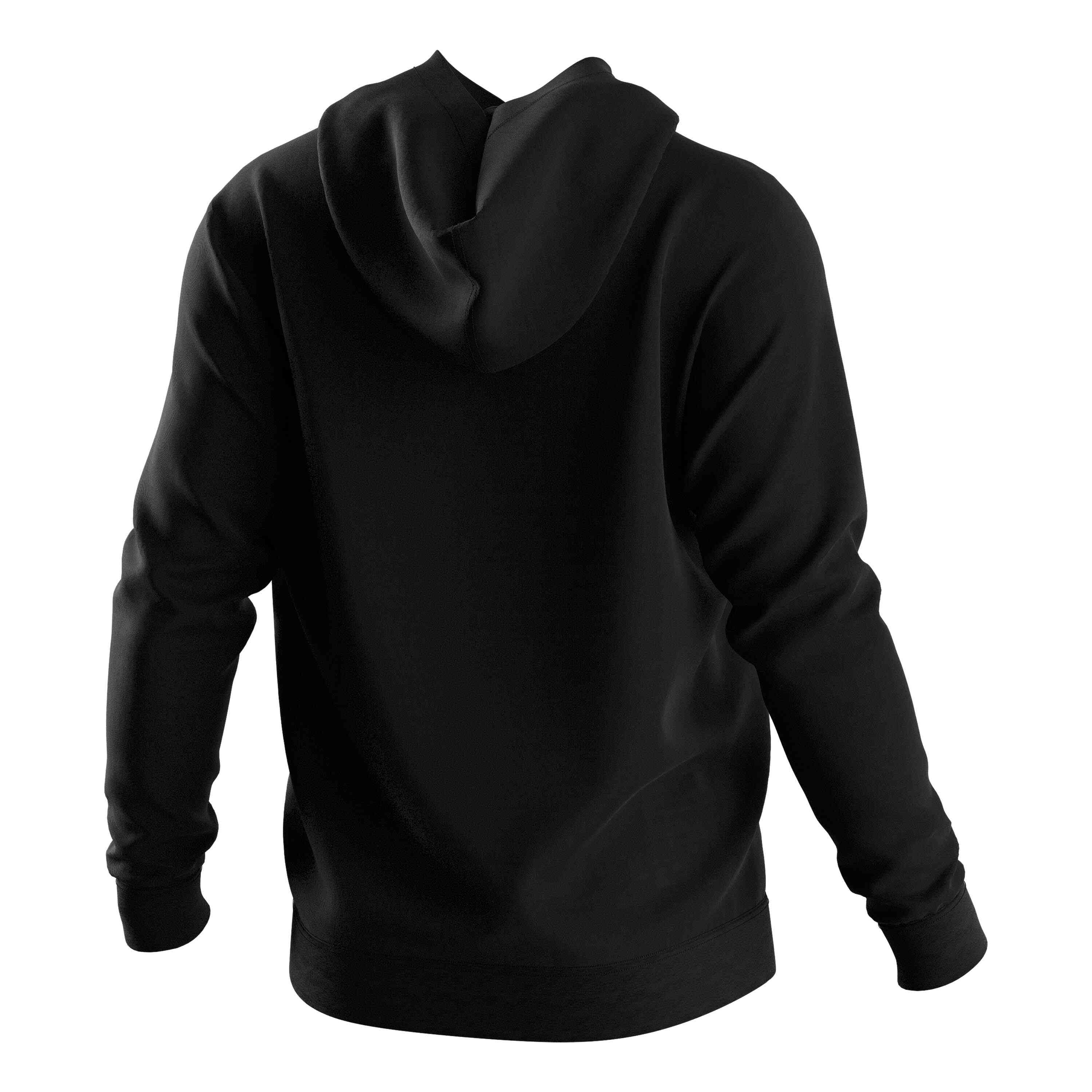 
                RISE black hooded tee shirt custom new hoodie 2024 brand long sleeves