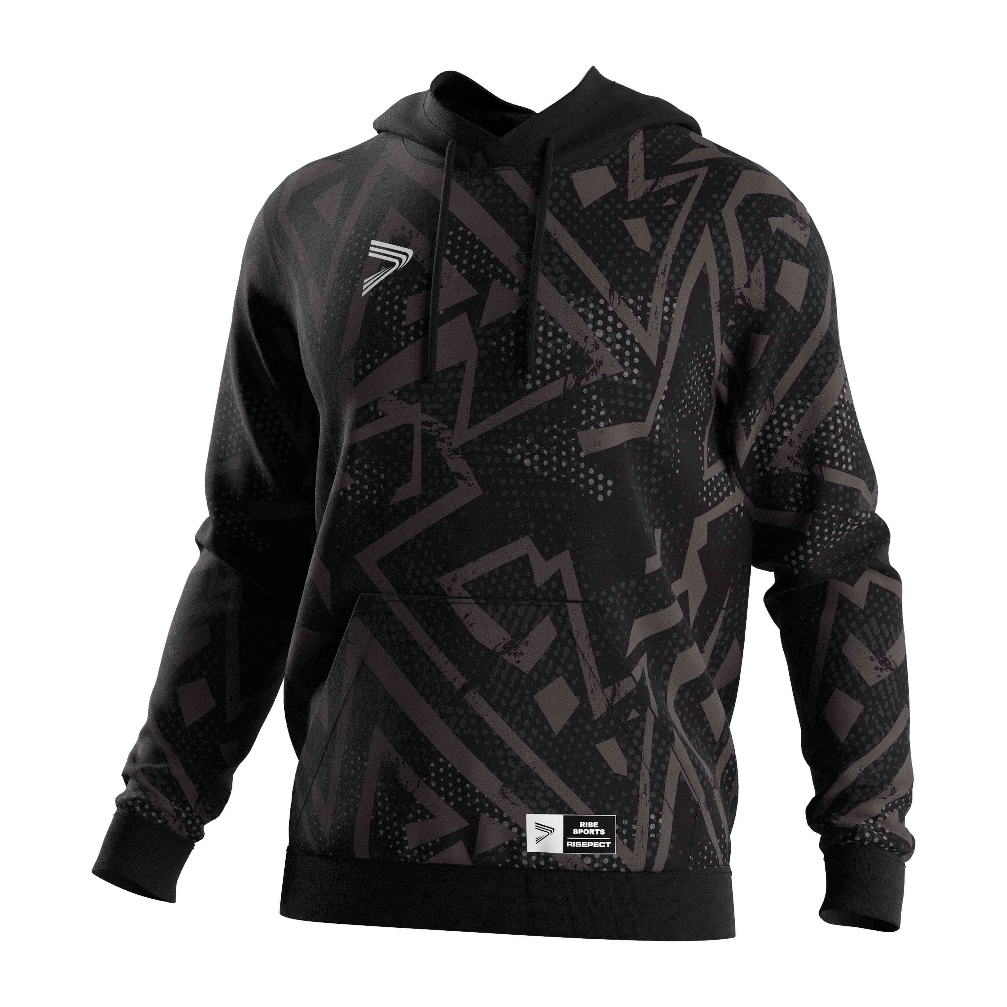 
                RISE black swearshirt custom new hoodie 2024 brand long sleeves