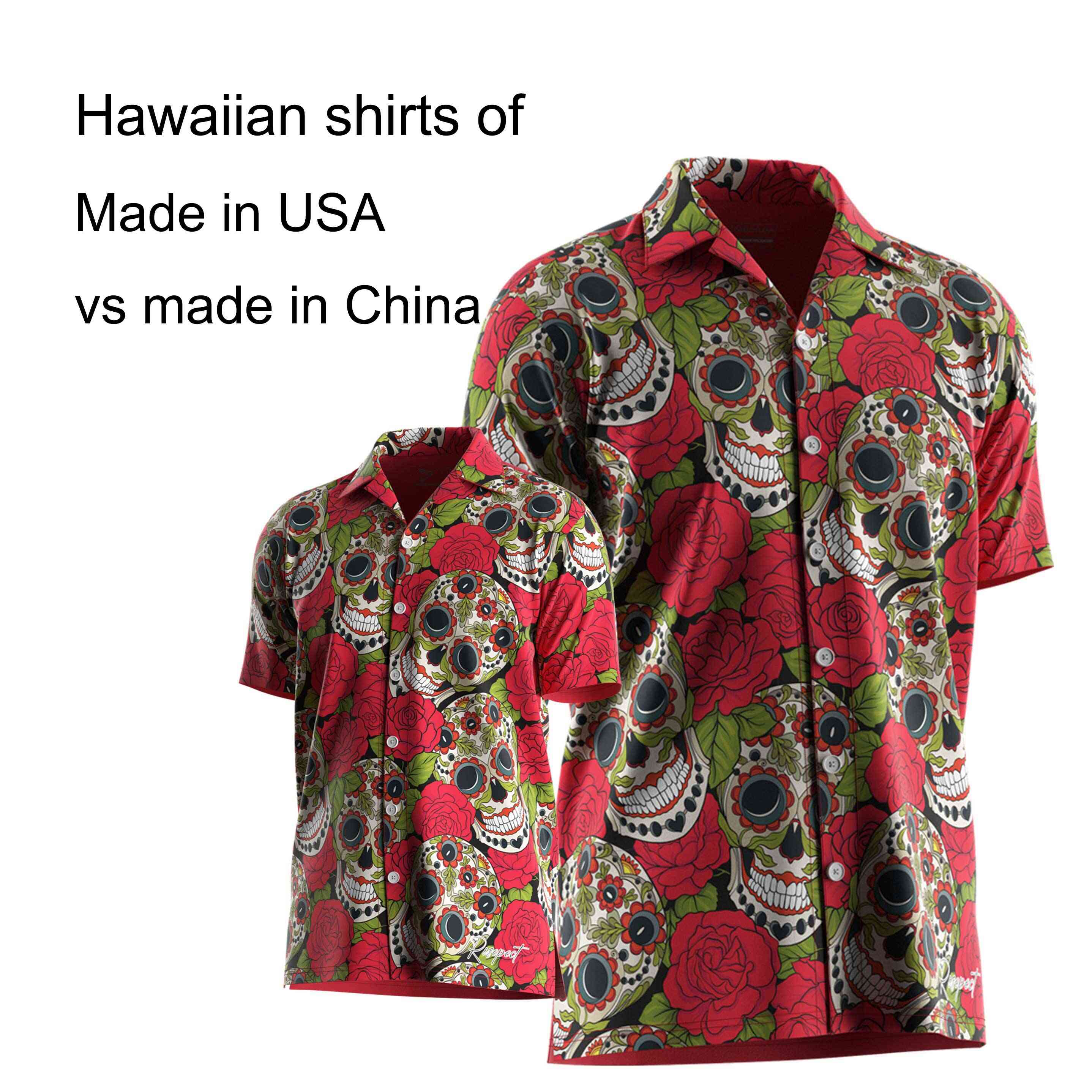 
                Rise Polo Hawaiian Shirt, made in the USA vs China made