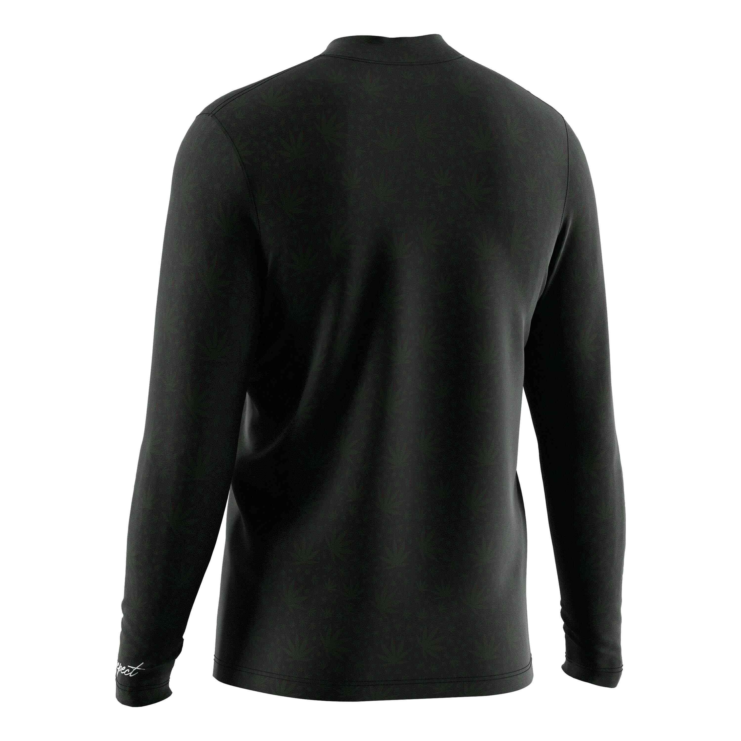 
                RISE uniform polo shirts supplier polo shirt black 1/4 zip wholesale