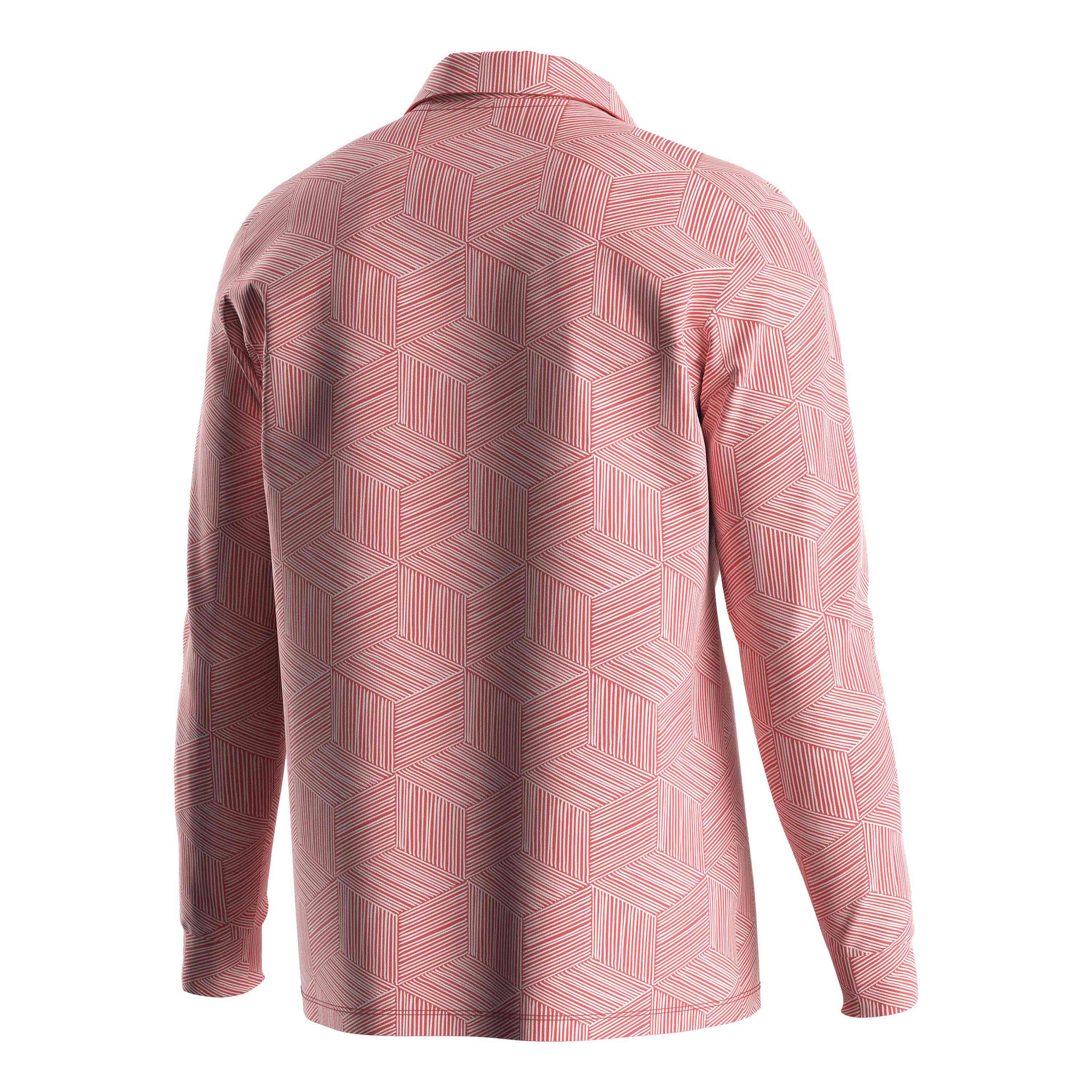 
                RISE polo shirts template pink zipper polo shirt