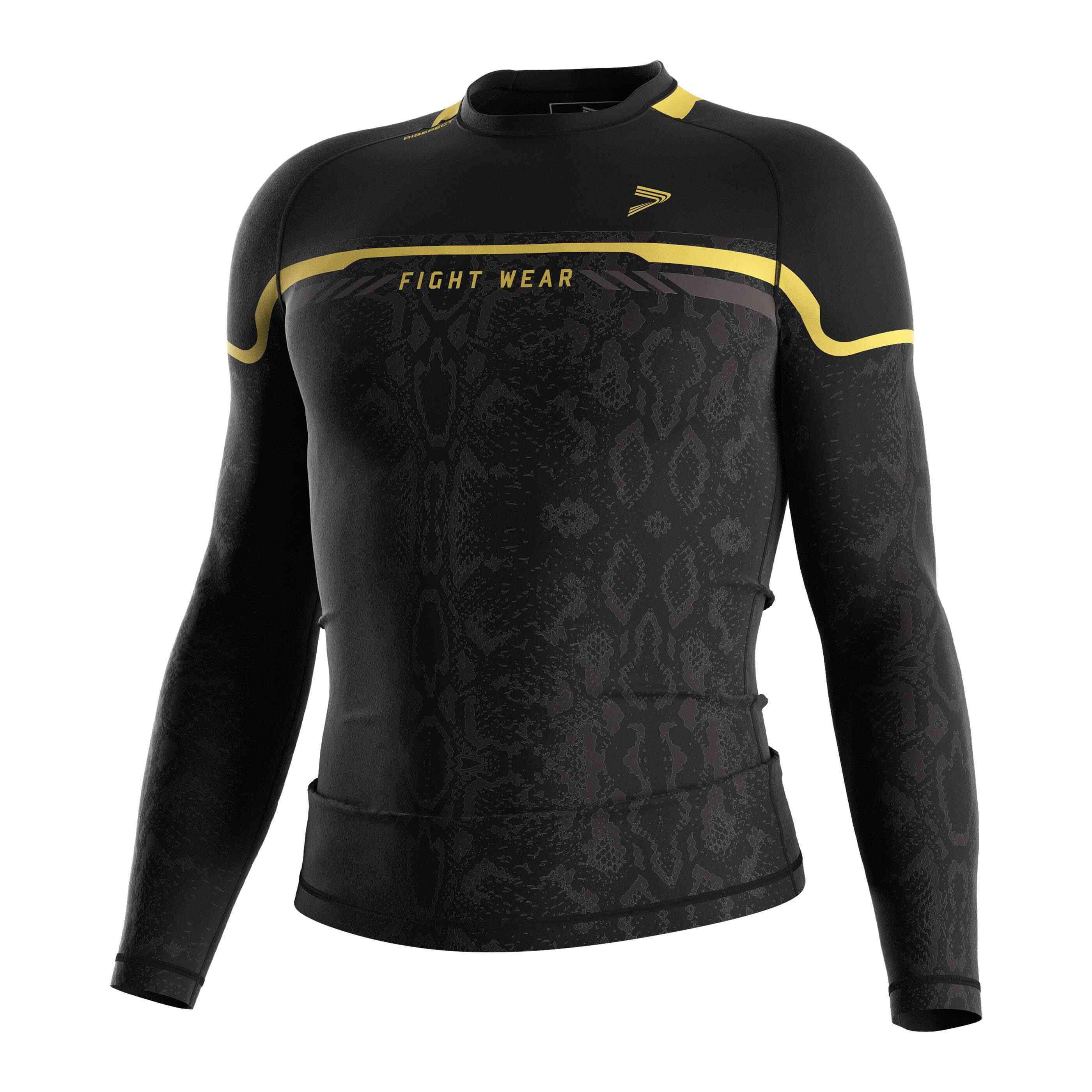 
                Rise fightwear long sleeve rash guards and spats 2-in-1 set for BJJ MMA