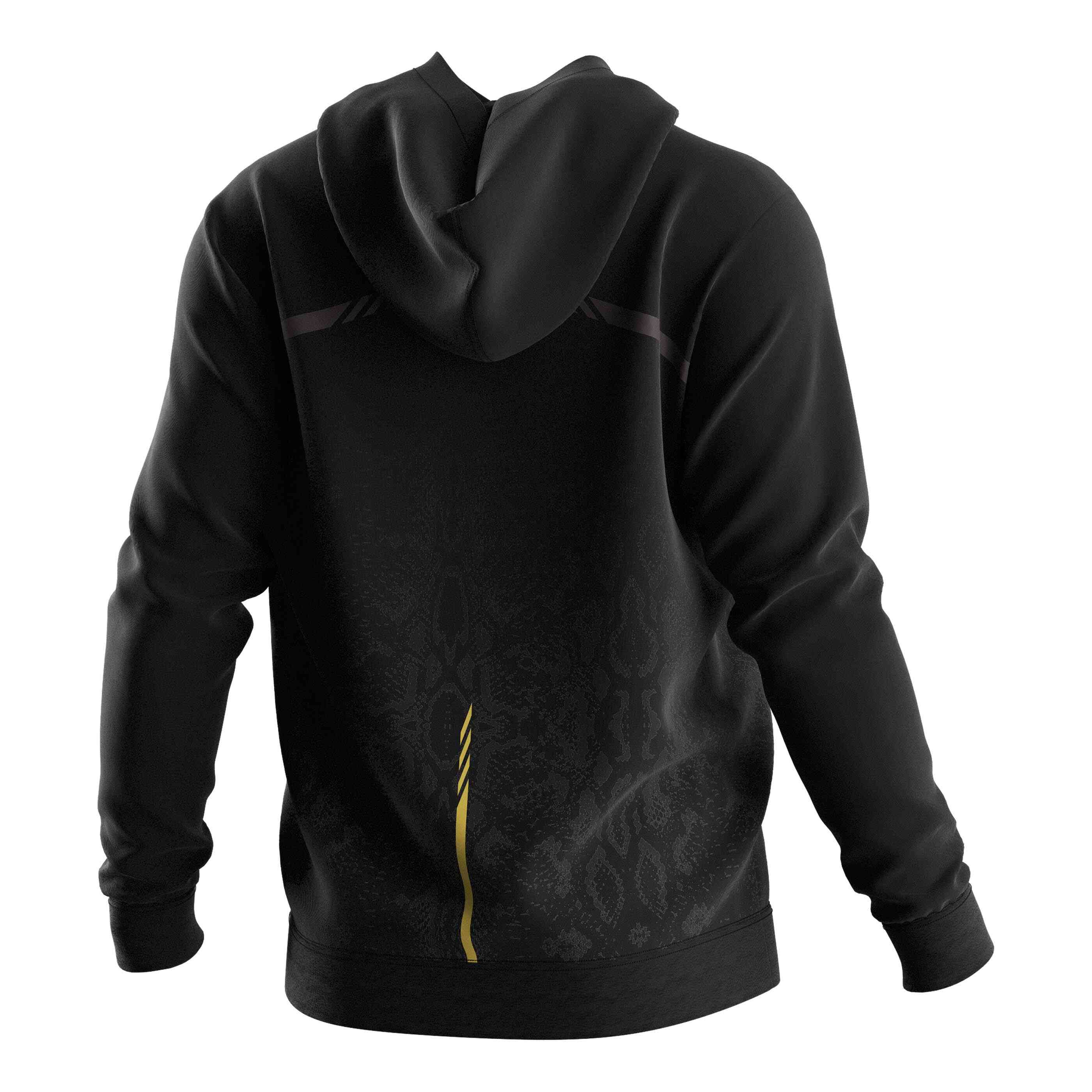 
                Rise athletic hoodies wholesale gold python sublimation print male