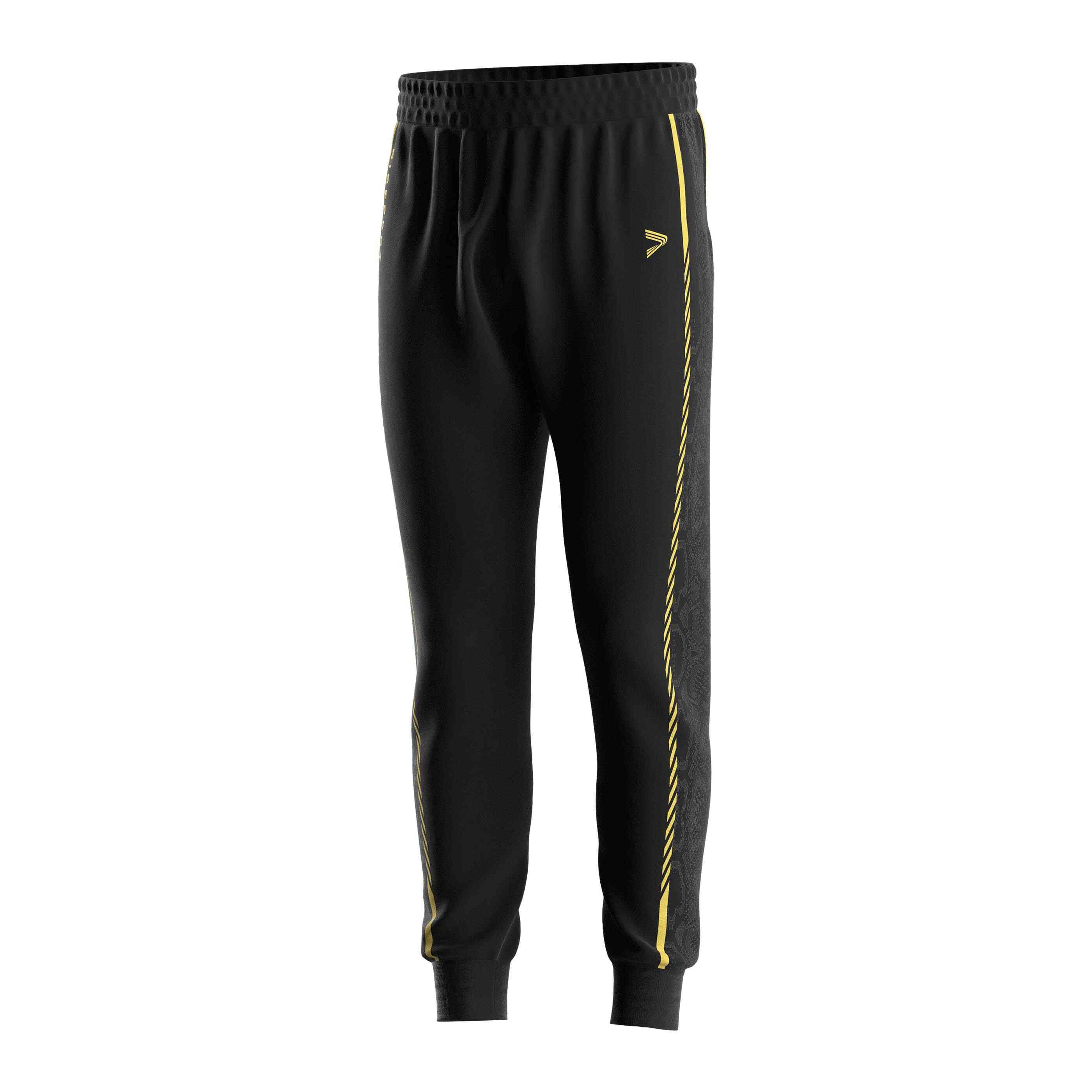 
                Rise athletic jogger pants wholesale gold python sublimation print male