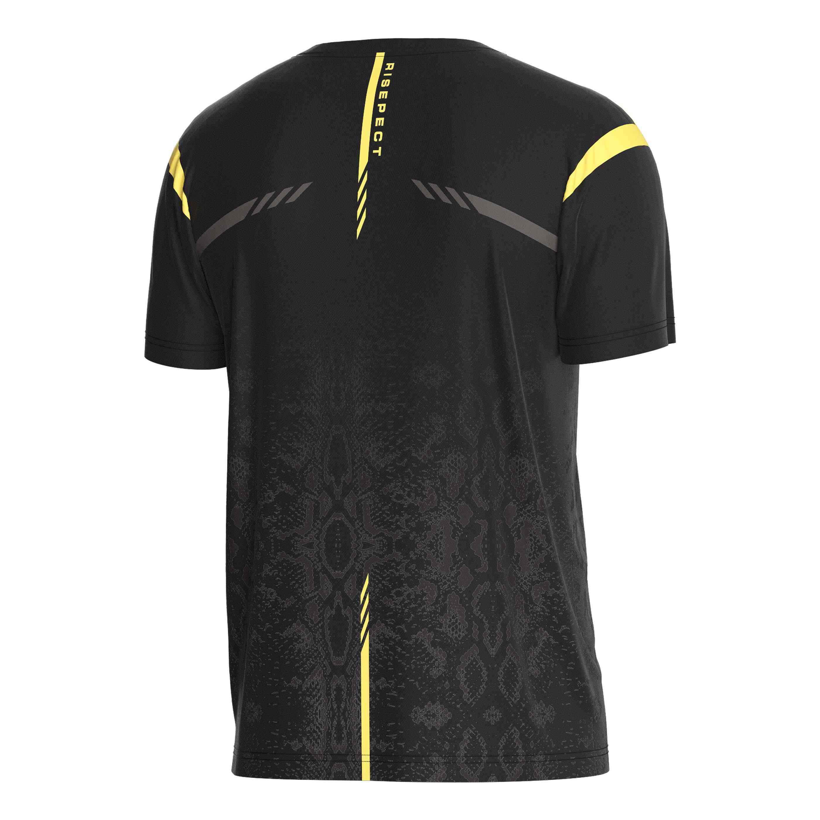 
                Rise athletic short sleeve tees wholesale gold python sublimation print male