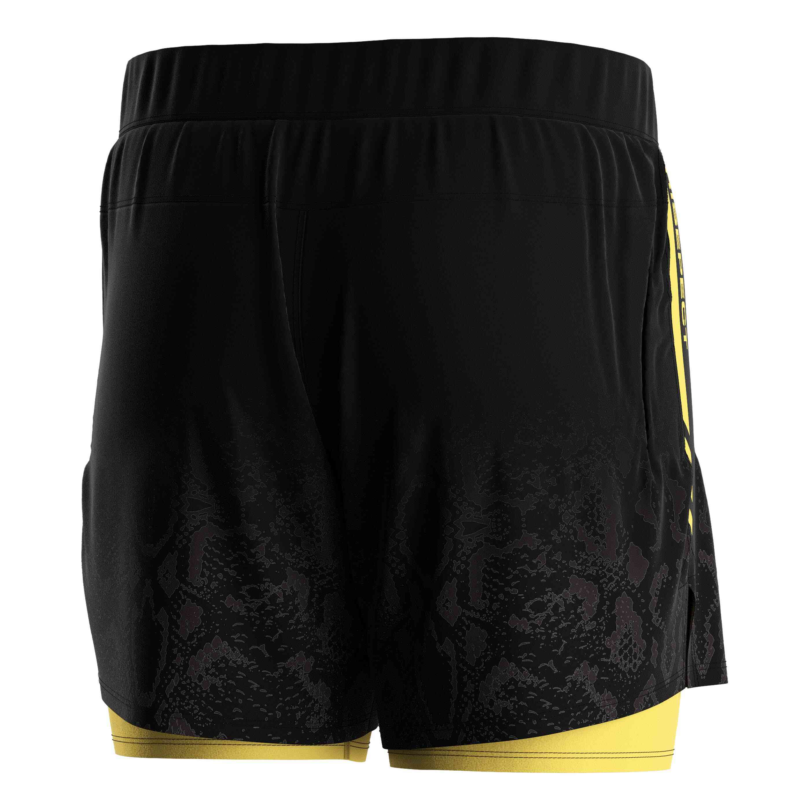 
                Rise fightwear 2 in 1 shorts wholesale gold python sublimation print male