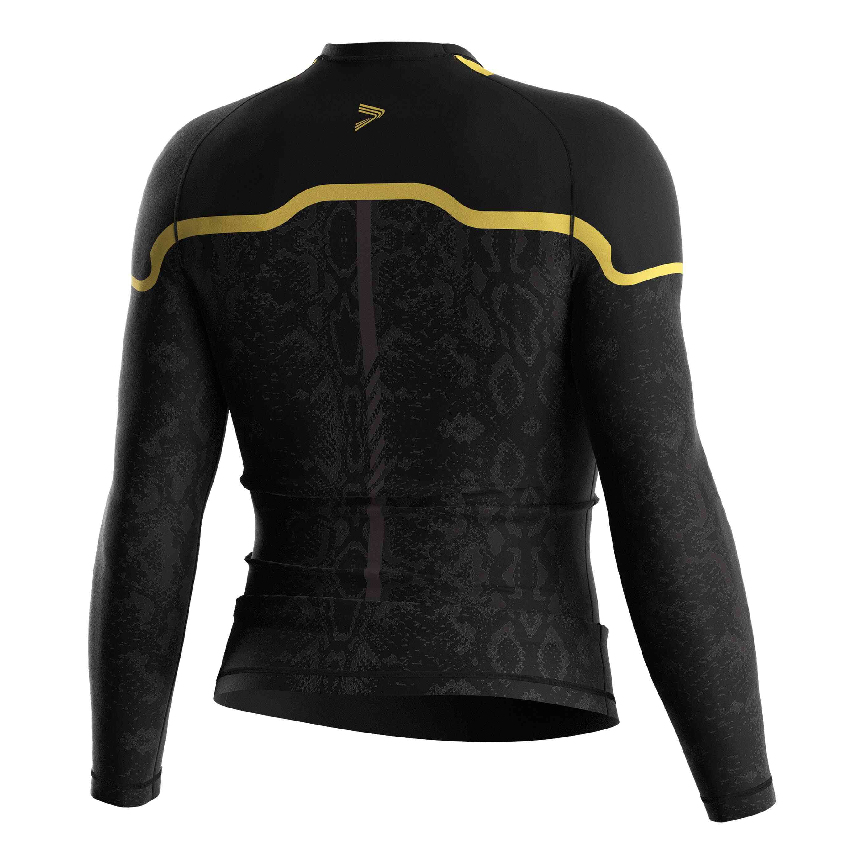 
                Rise fightwear ls rash guards gold python sublimation print male