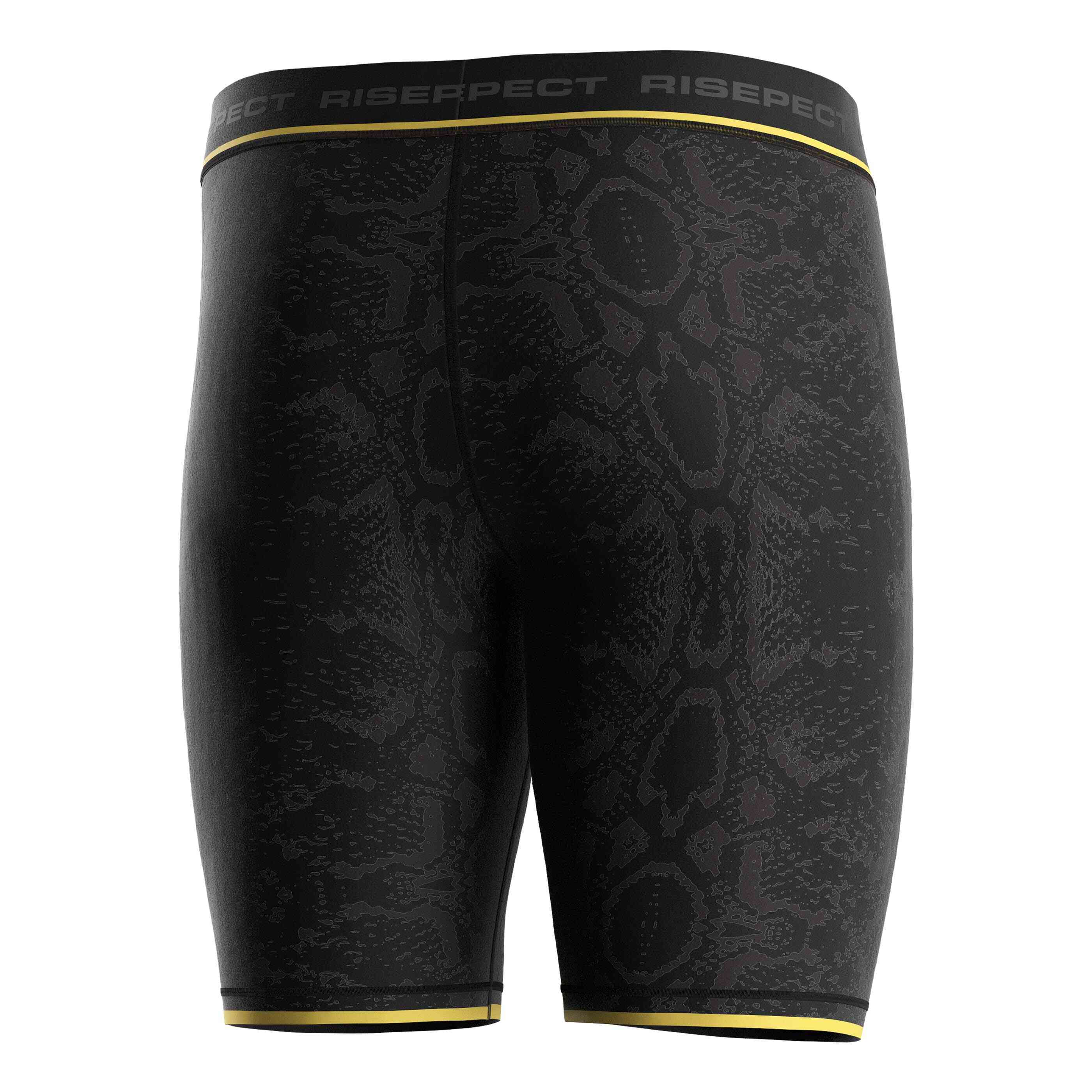 
                Rise fightwear vale tudo shorts wholesale gold python sublimation print male