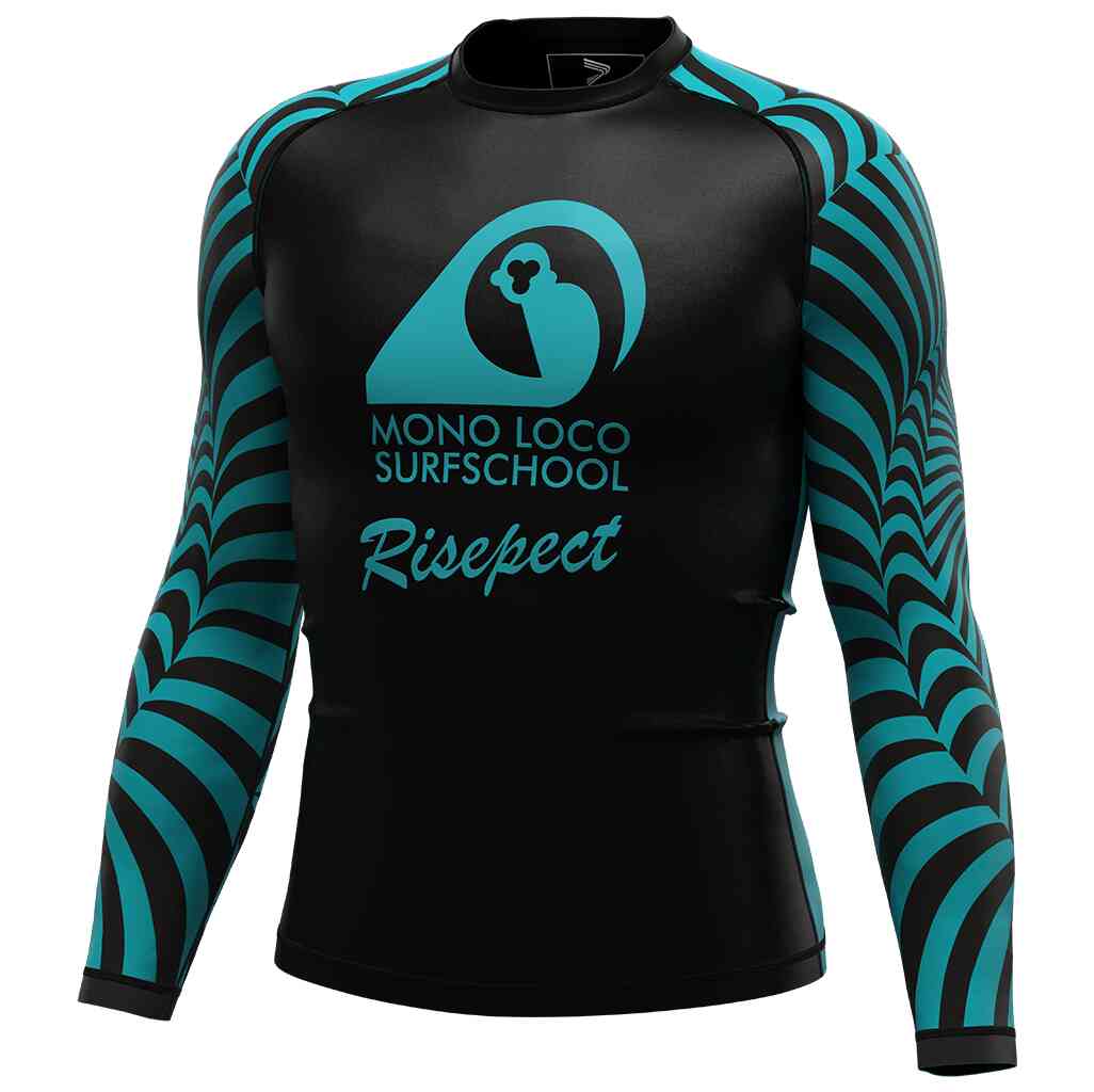 Surfing rash guards left front view