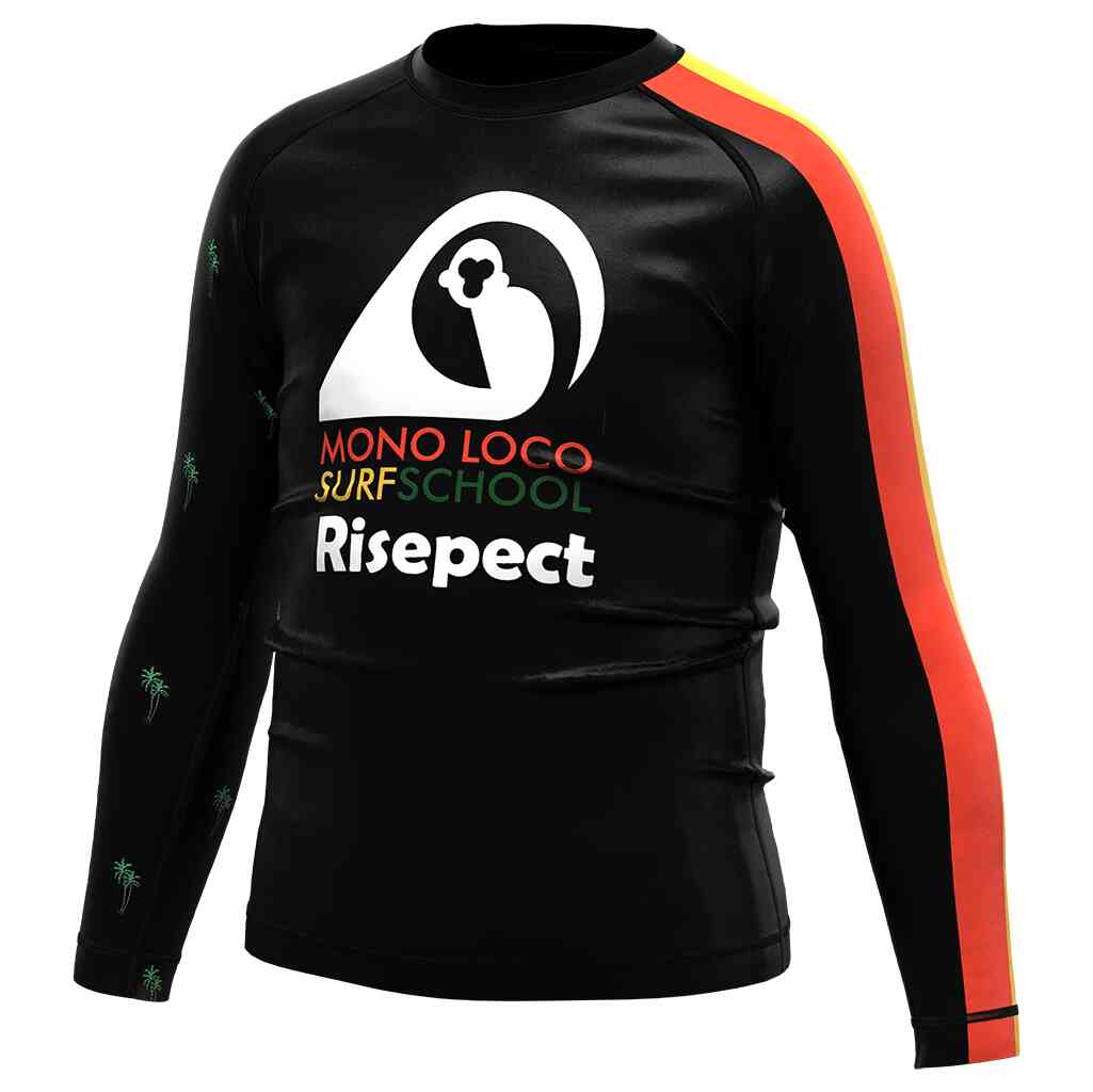 Kids ls rash guards left front view