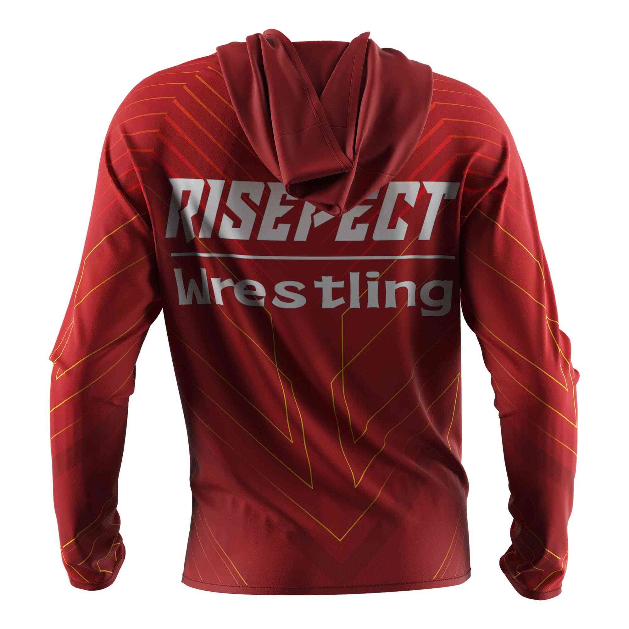 
                Rise athletic high collar zip hoodies wholesale patriot red